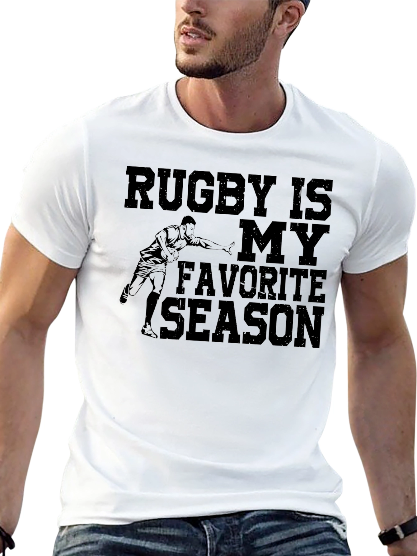 Rugby Is My Favorite Season Graphic Tee