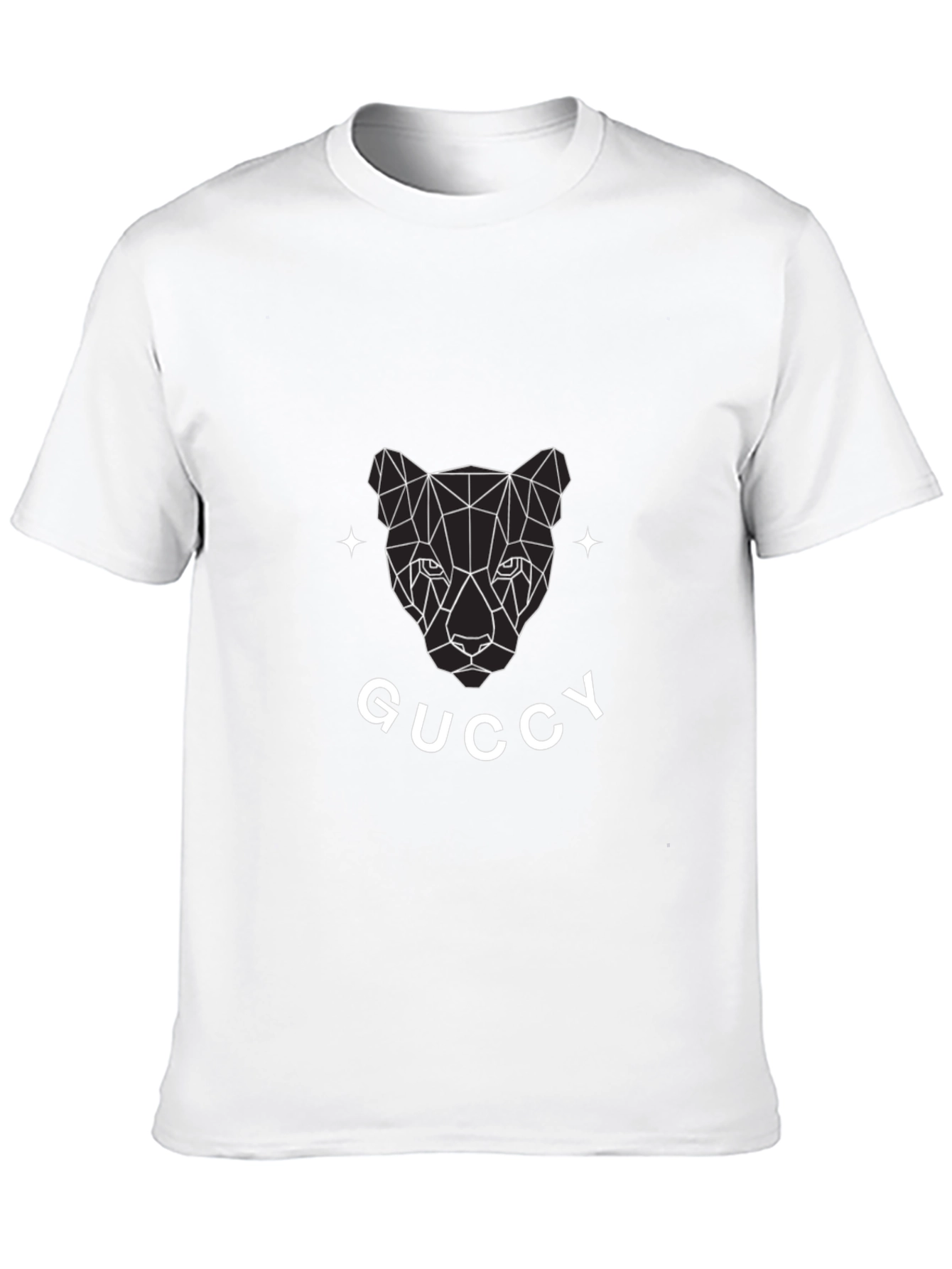 Geometric Panther Graphic T-Shirt