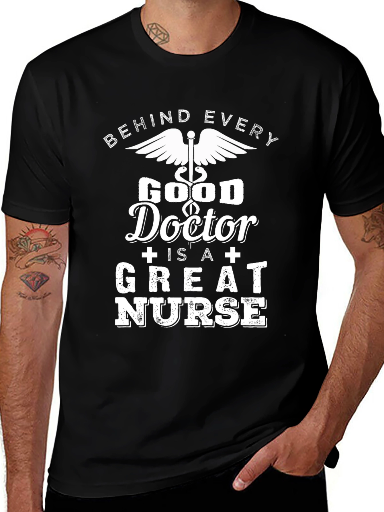 Good Doctor Great Nurse Black T-Shirt