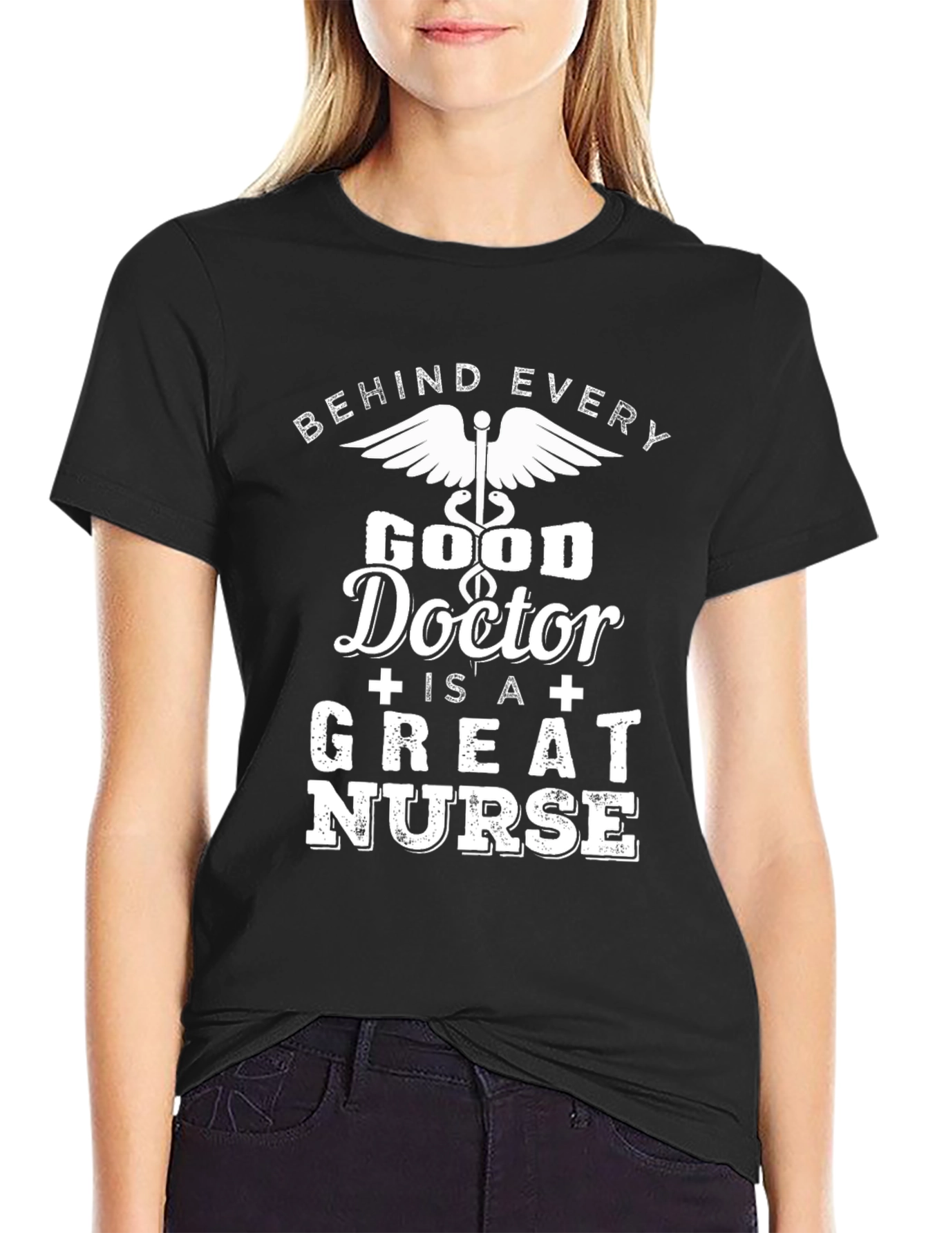 Good Doctor Great Nurse Black T-Shirt