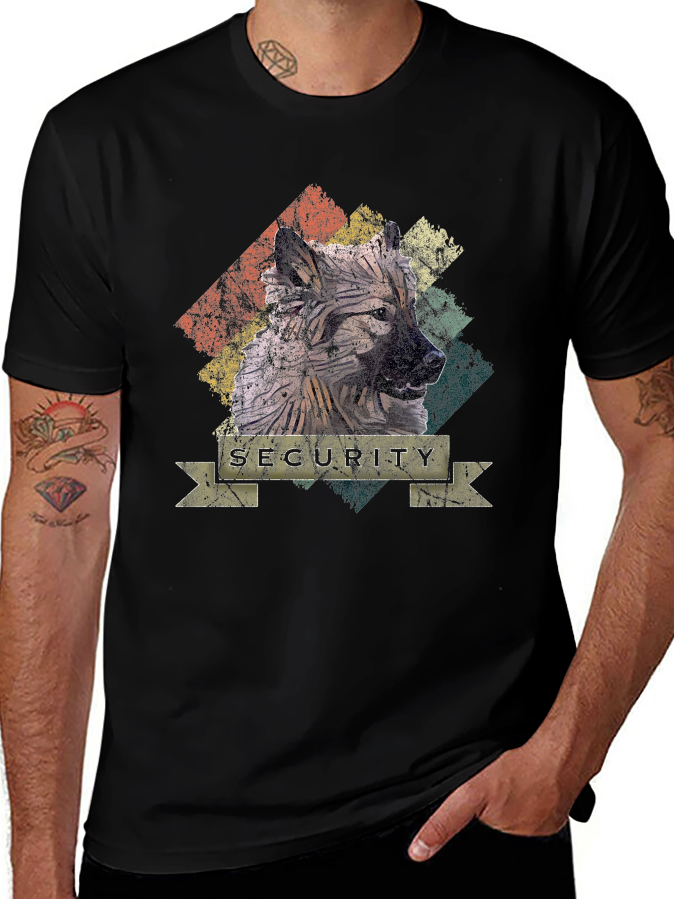 Security Dog Graphic T-Shirt