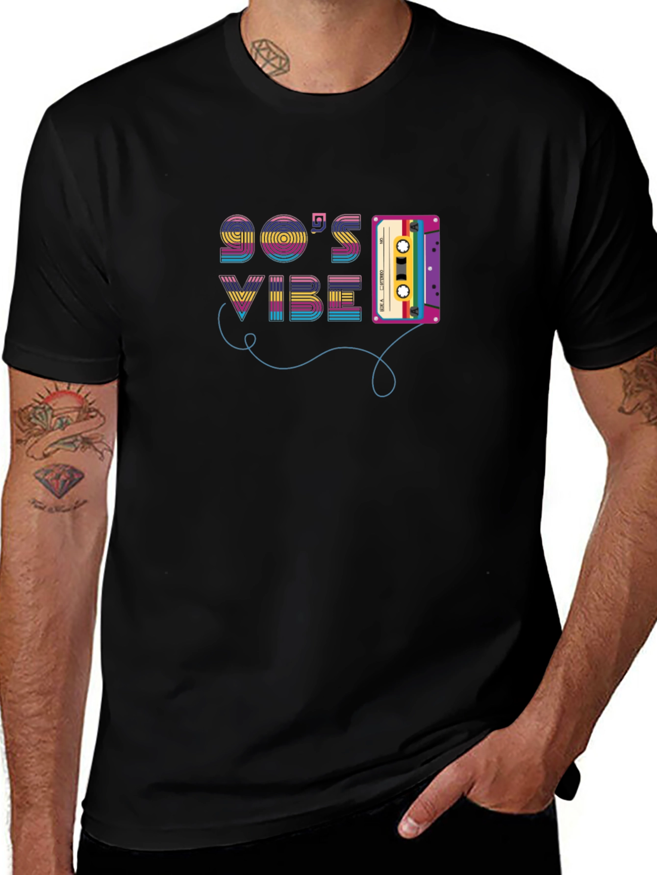 90s Vibe Cassette Tape Graphic T-Shirt