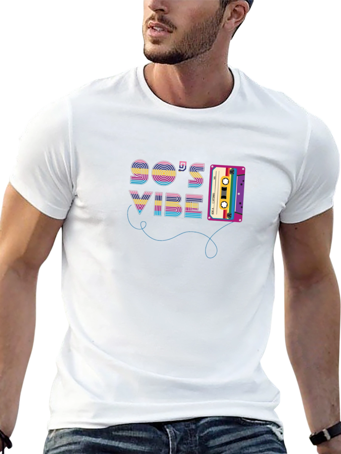 90s Vibe Cassette Tape Graphic T-Shirt