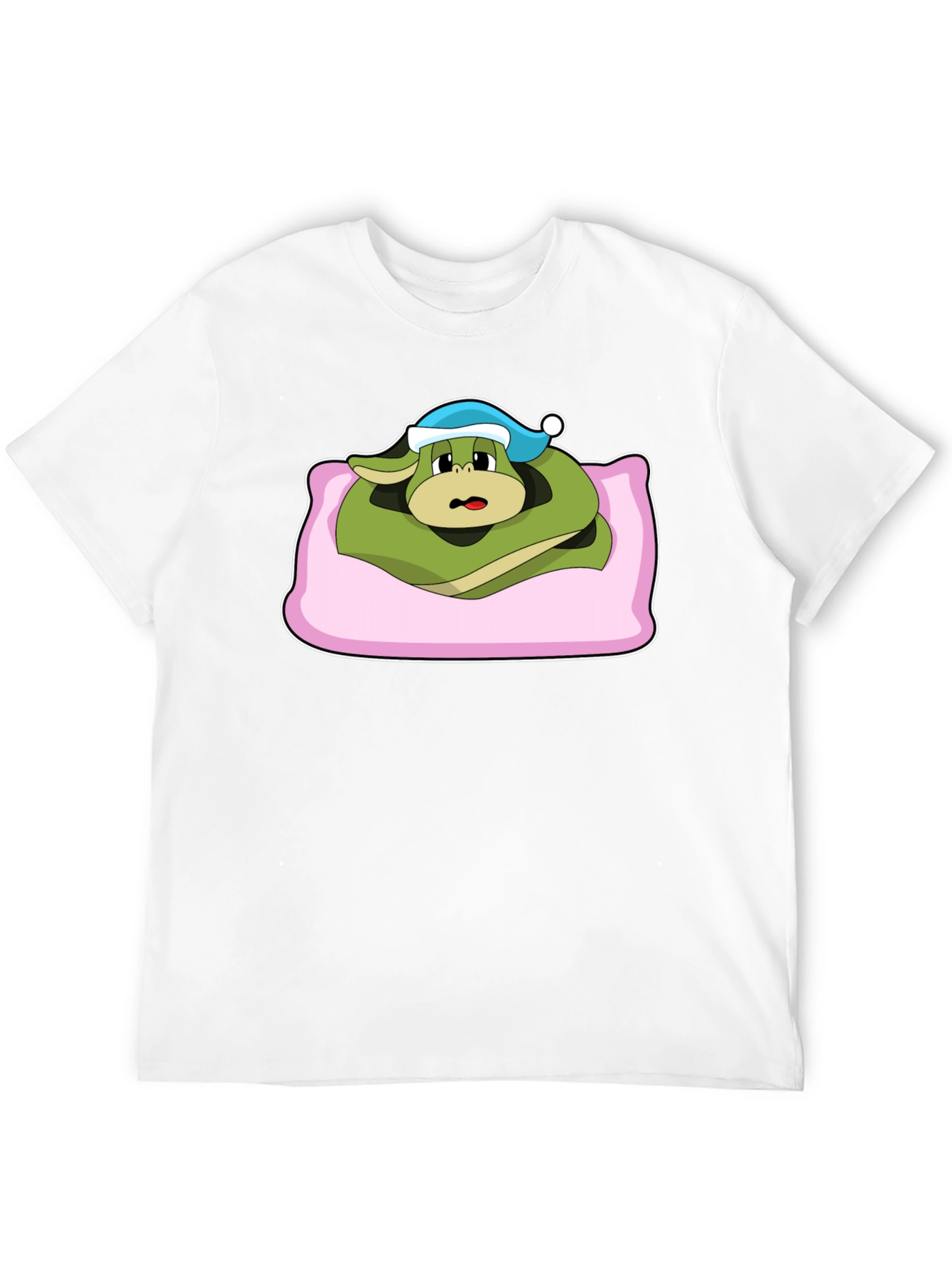 Sleepy Snake Cartoon T-Shirt