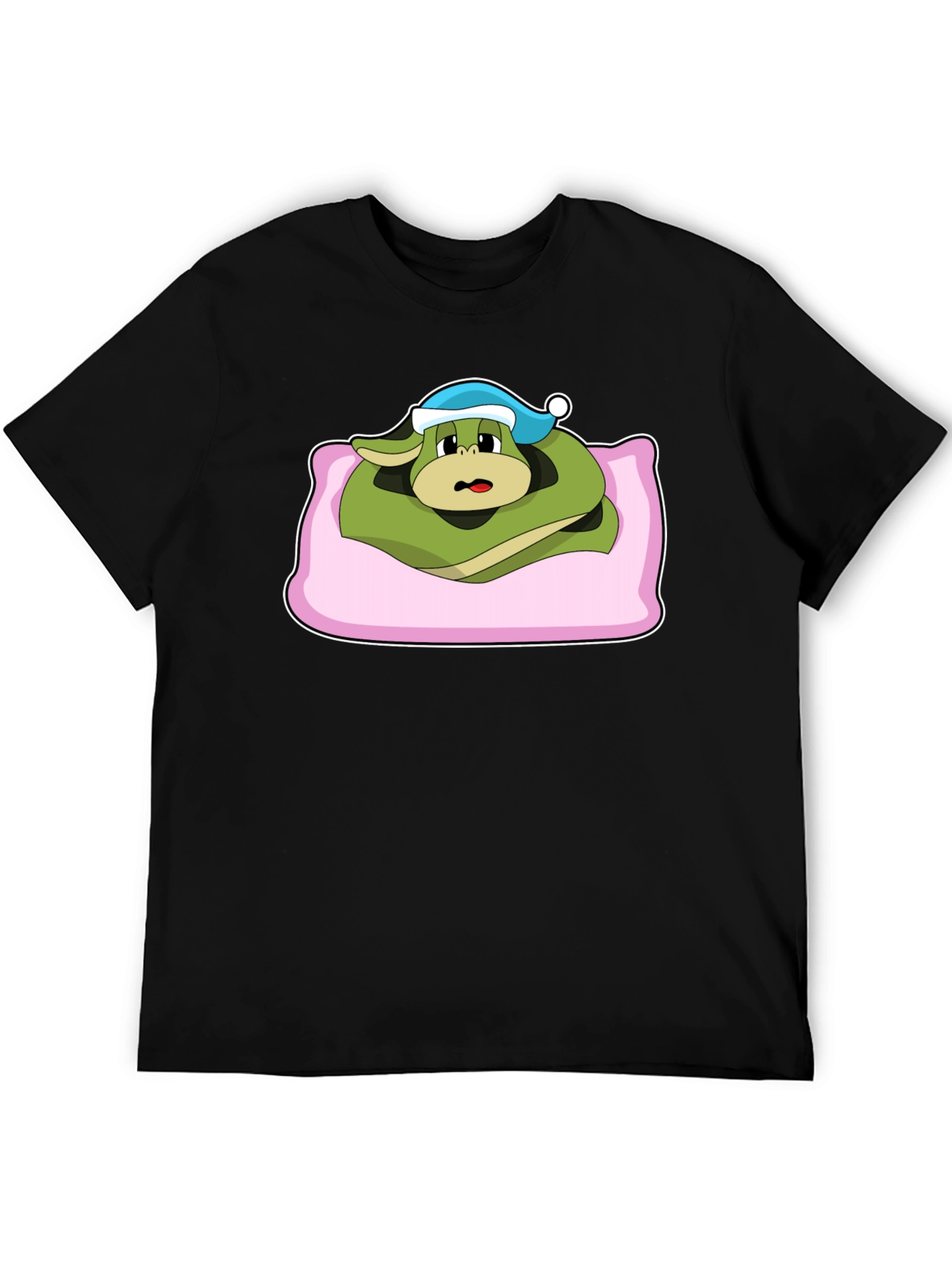 Sleepy Snake Cartoon T-Shirt