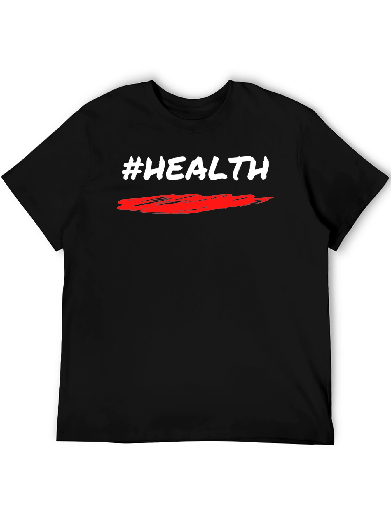 #Health Black T-Shirt