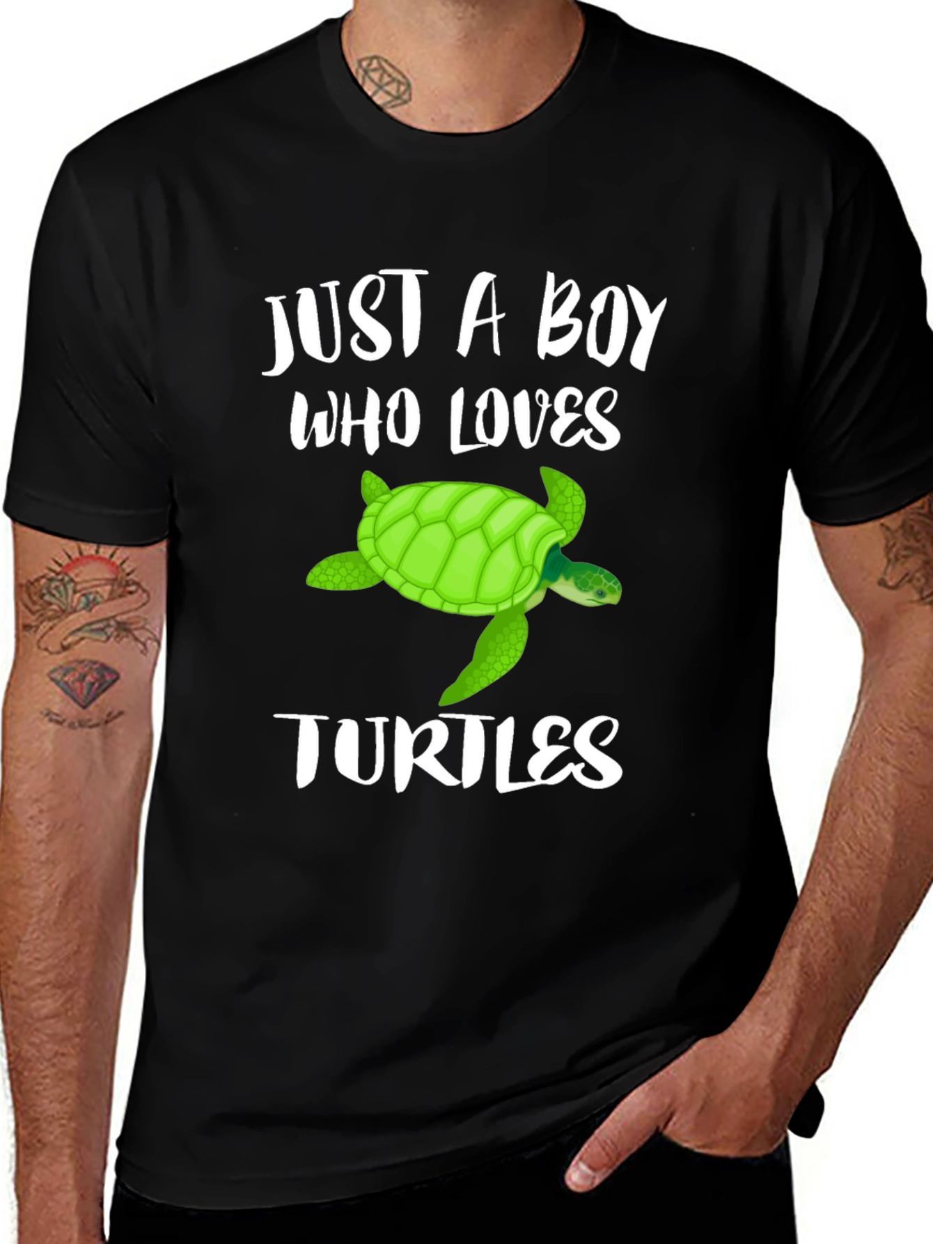 Boys Turtle Lover Graphic T-Shirt
