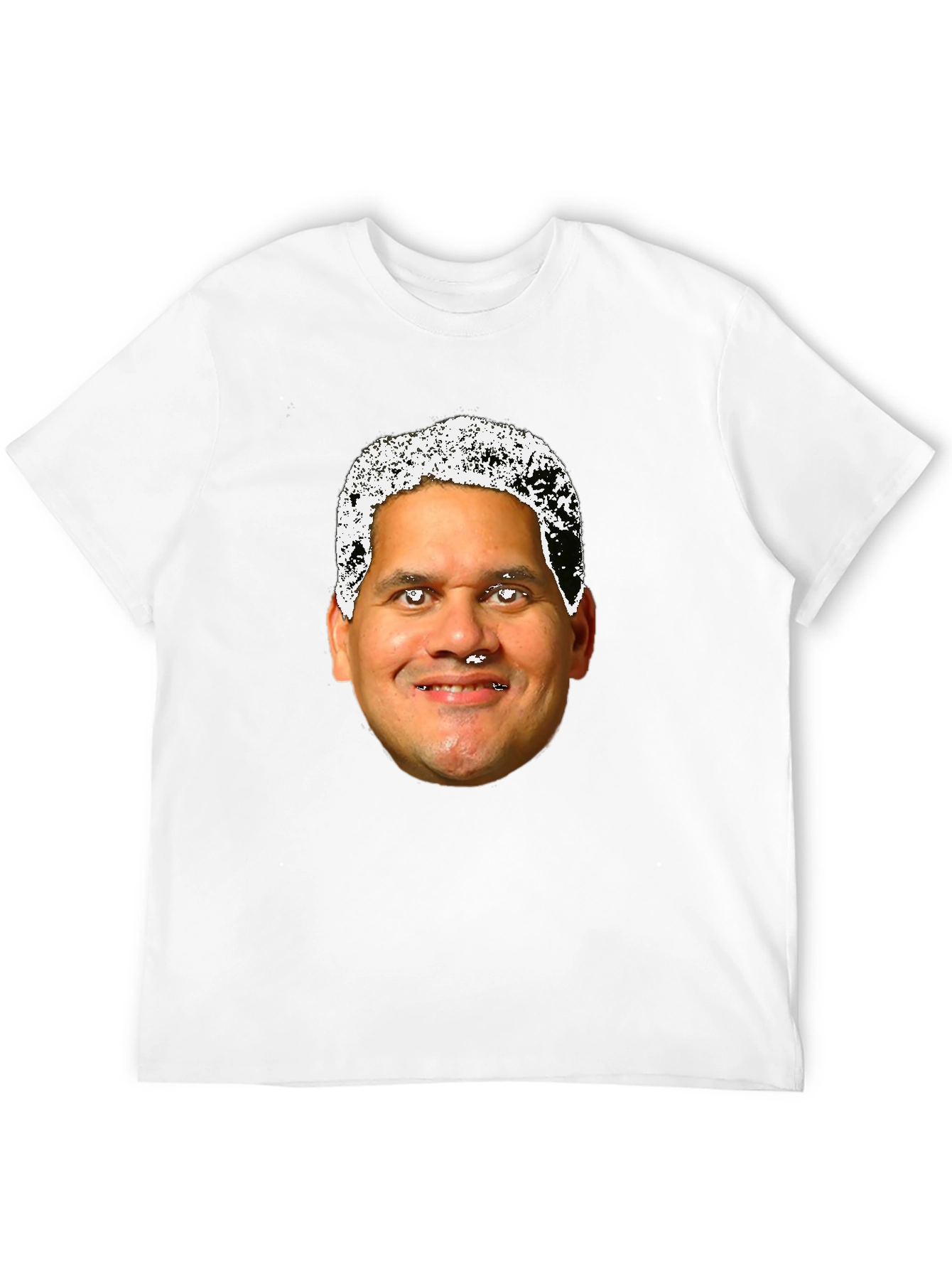 Novelty Black T-Shirt with Face Design