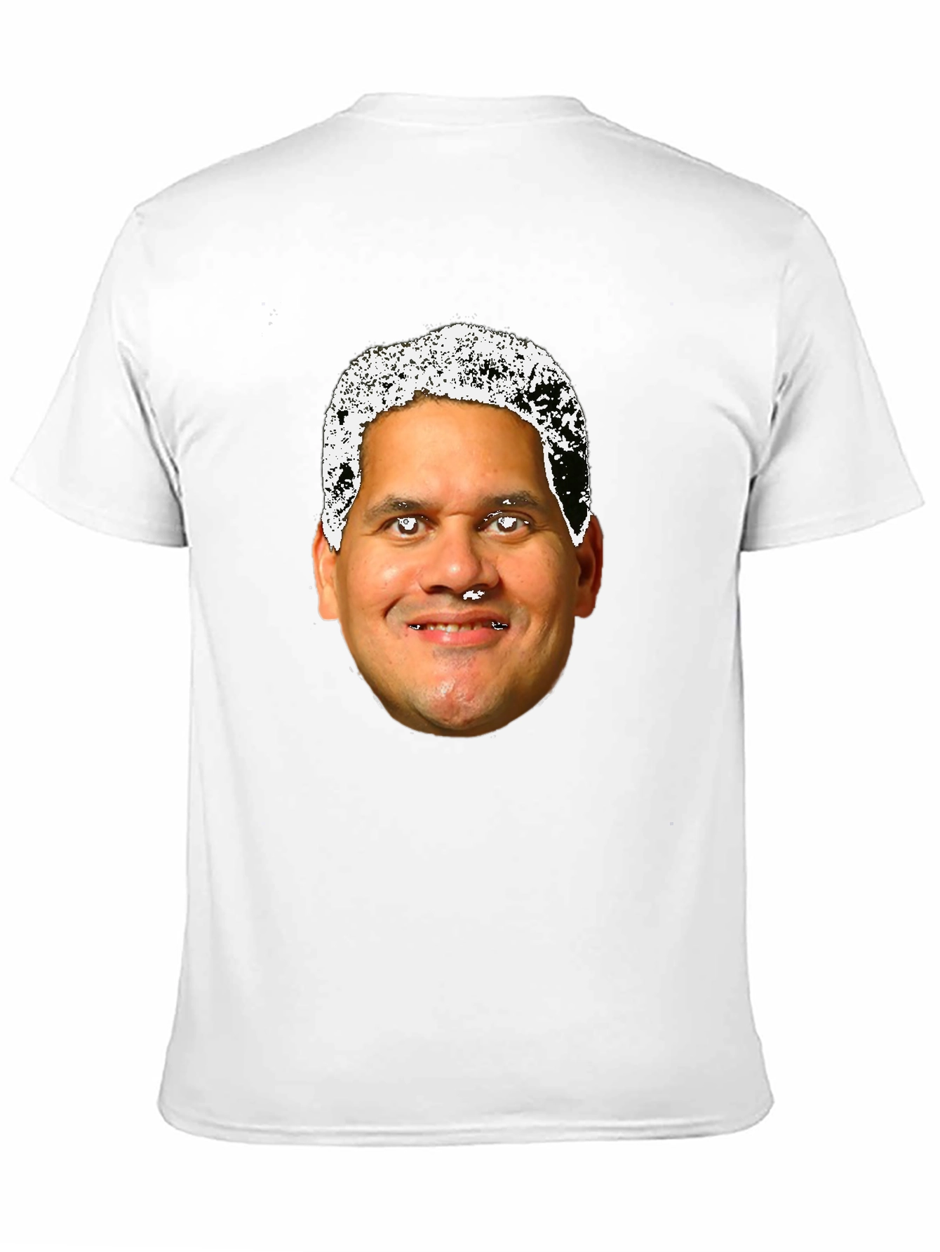 Novelty Black T-Shirt with Face Design