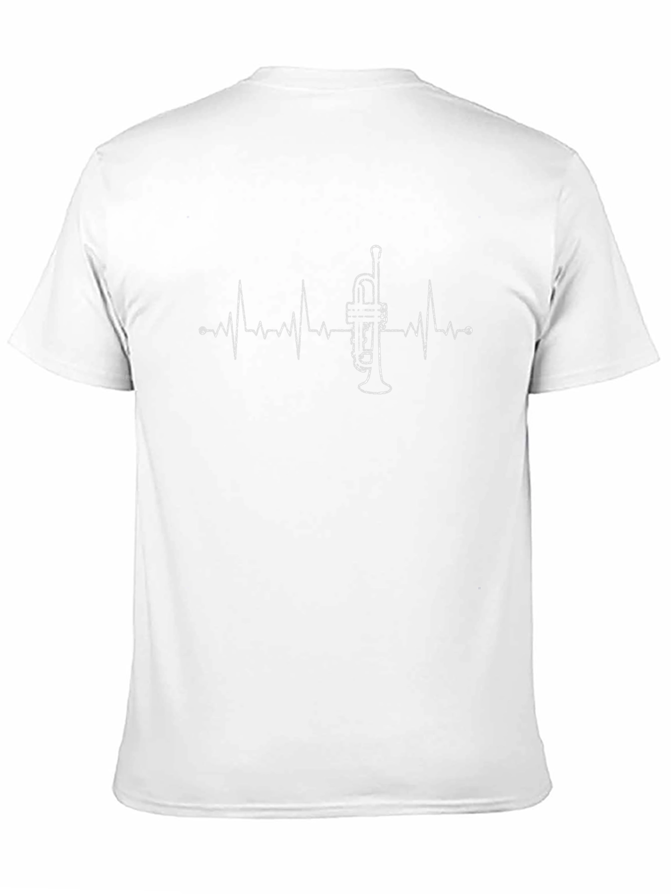 Trumpet Heartbeat T-Shirt - Music Lover Tee