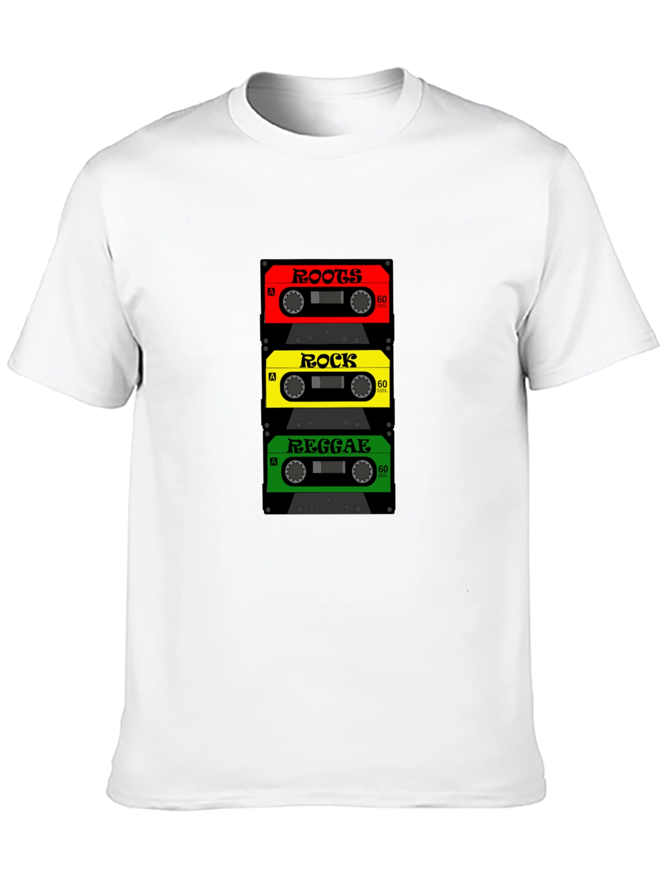 Roots Rock Reggae Cassette Tape T-Shirt