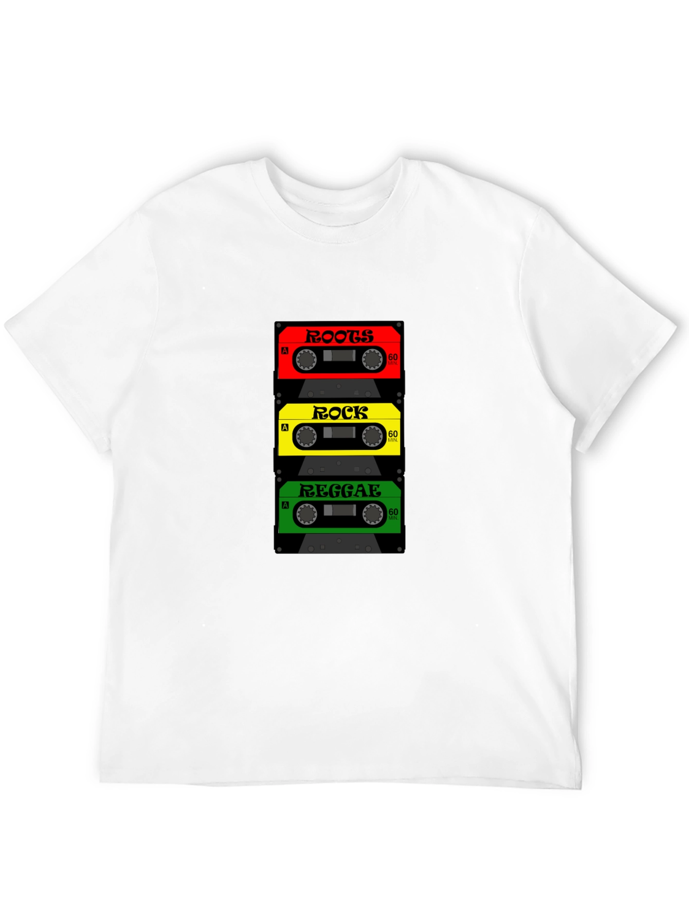 Roots Rock Reggae Cassette Tape T-Shirt