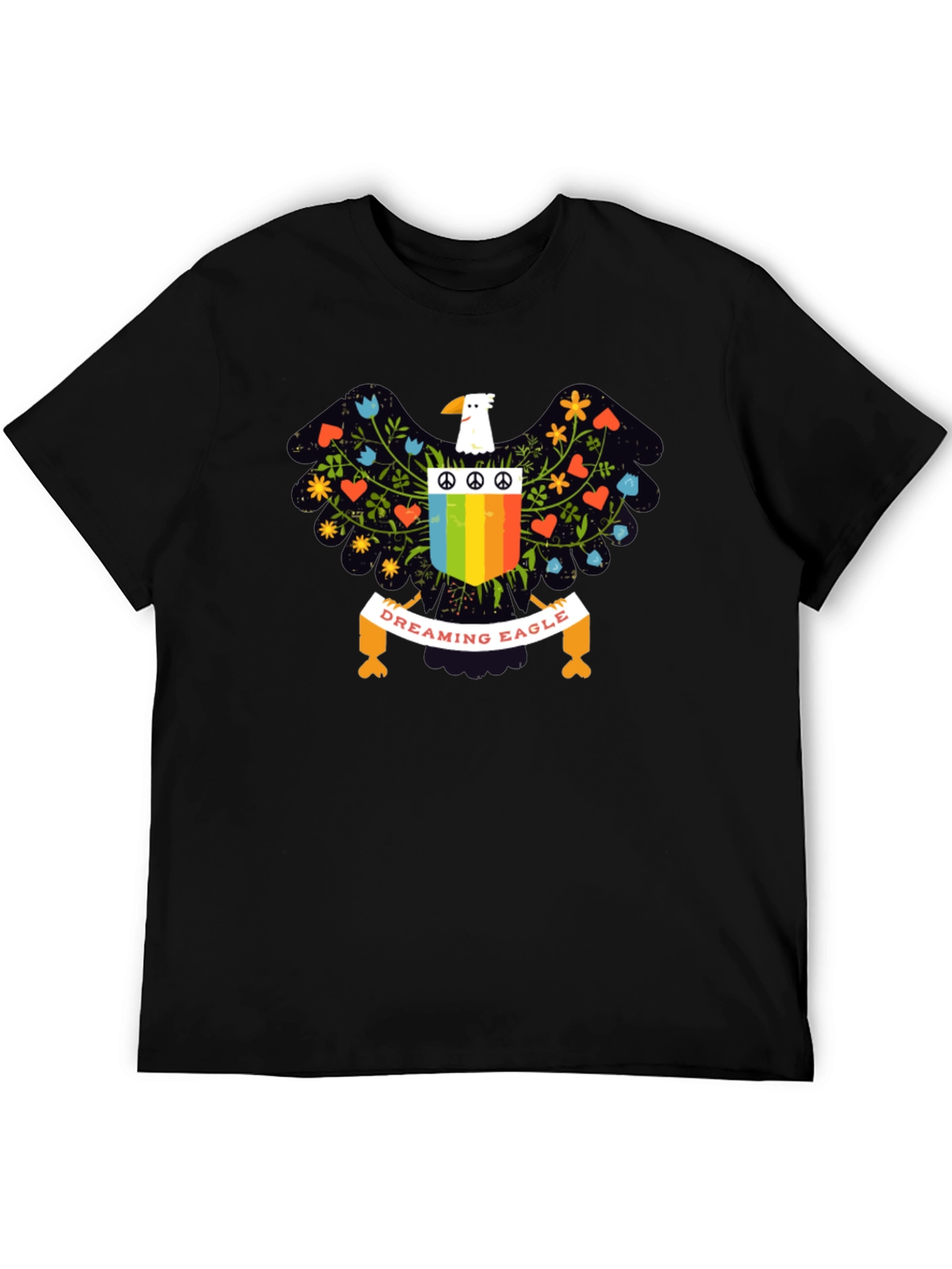 Dreaming Eagle Graphic T-Shirt - Peace & Love Design