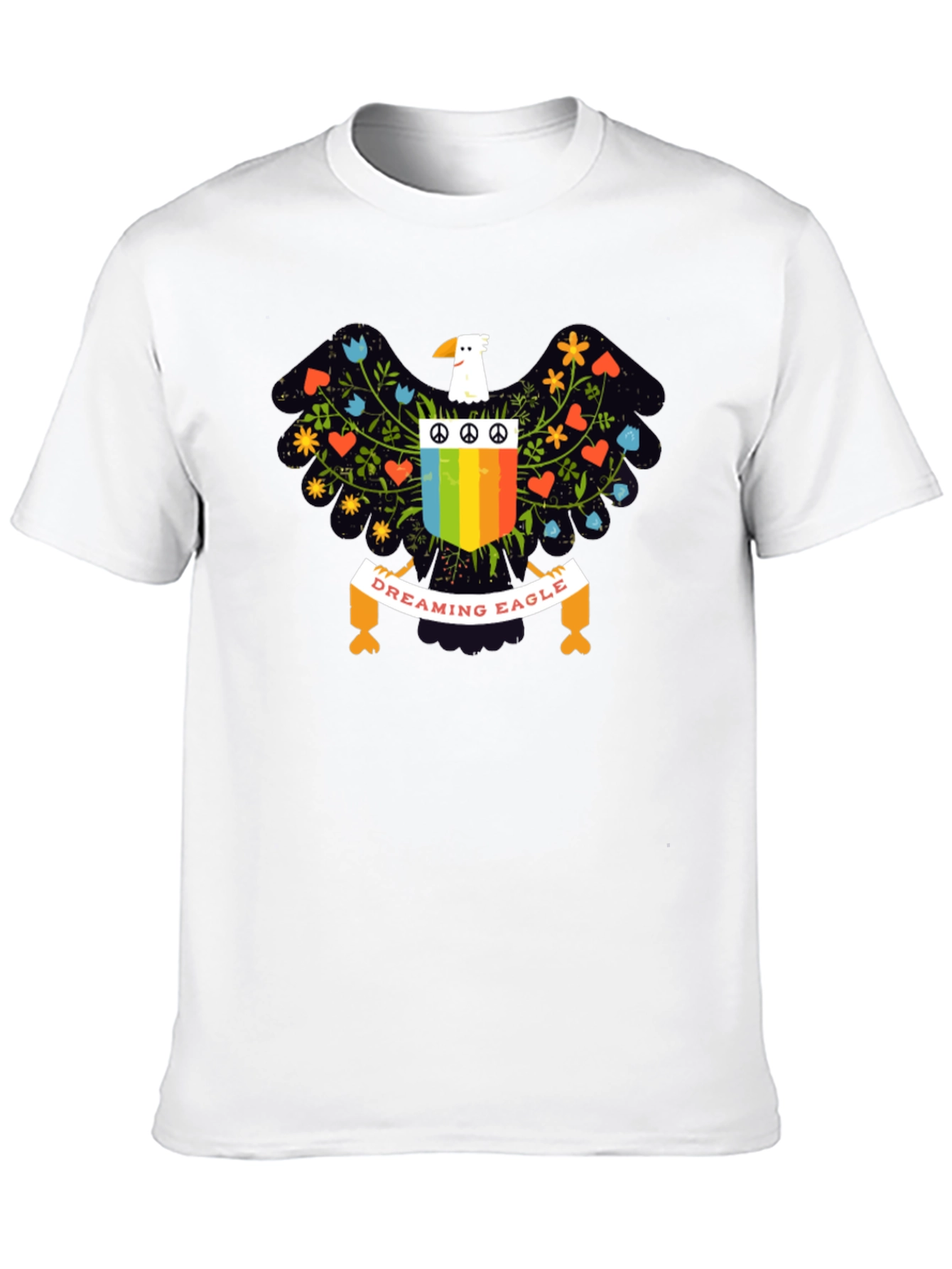 Dreaming Eagle Graphic T-Shirt - Peace & Love Design