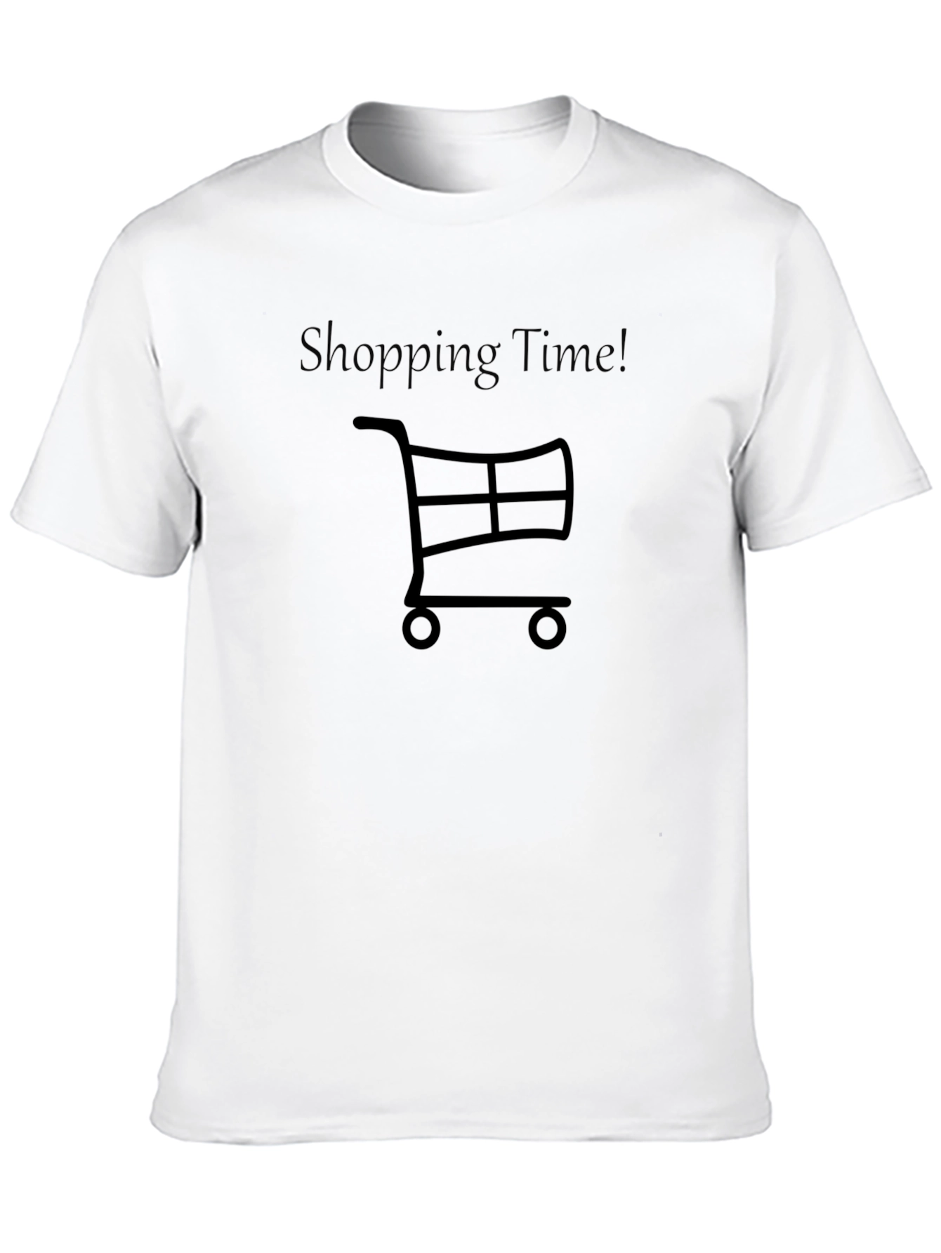 Shopping Time Black T-Shirt