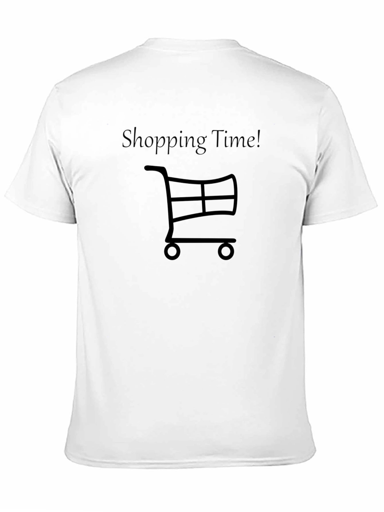 Shopping Time Black T-Shirt