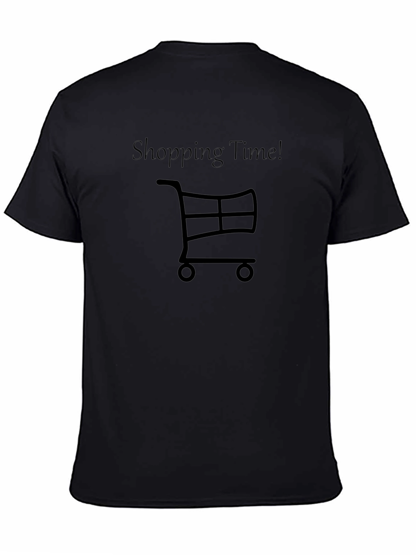 Shopping Time Black T-Shirt