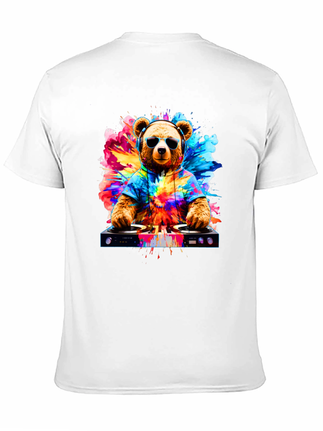 DJ Bear Graphic Tee - Party Animal Style