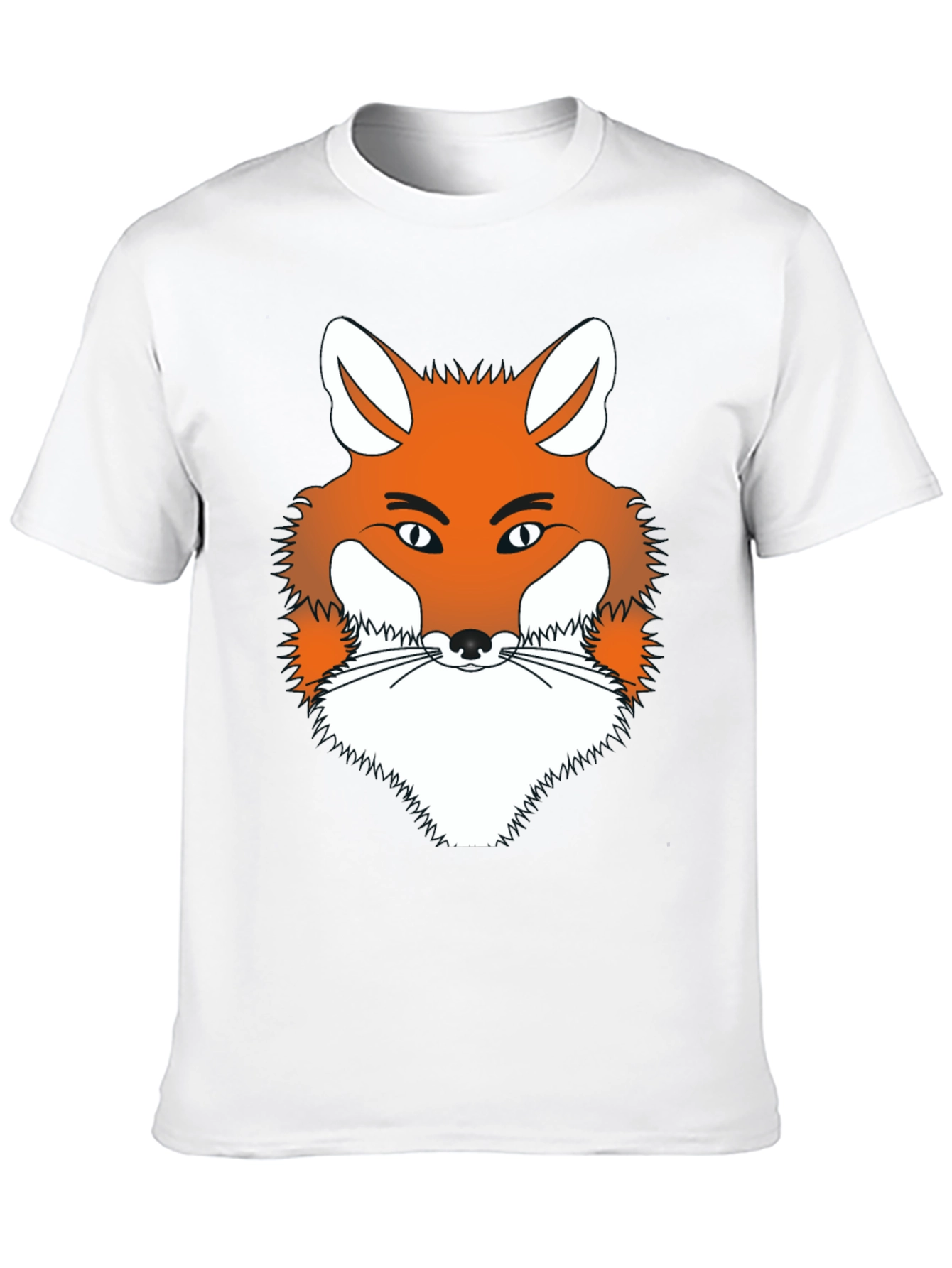 Fox Graphic Tee - Mens Black Crew Neck T-Shirt