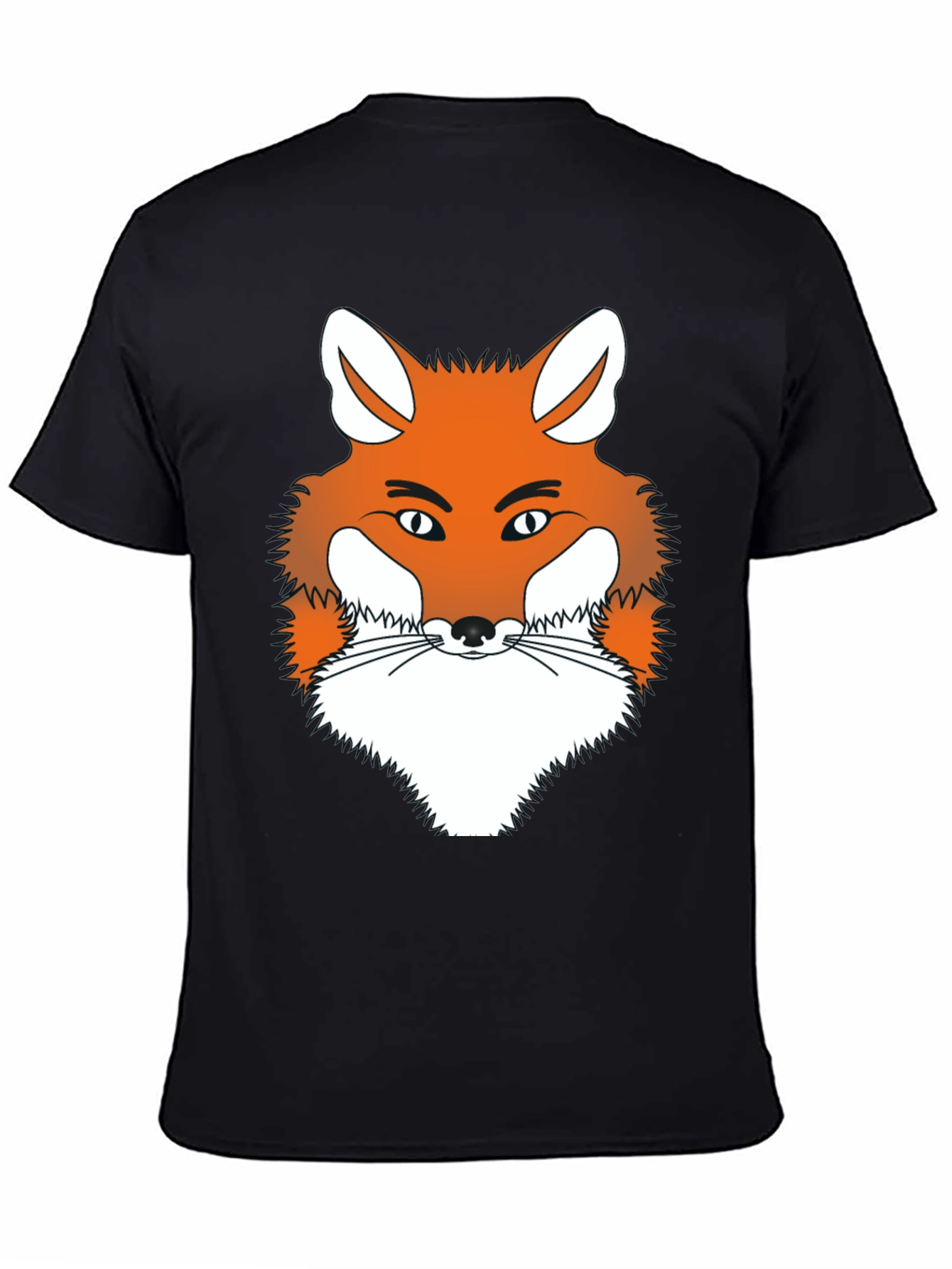 Fox Graphic Tee - Mens Black Crew Neck T-Shirt