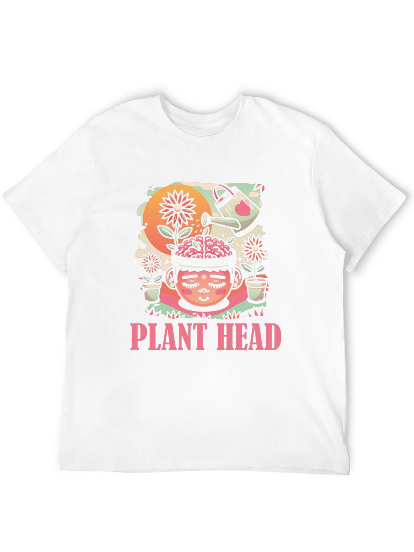 Plant Head Graphic Tee - Unique Nature Inspired Design