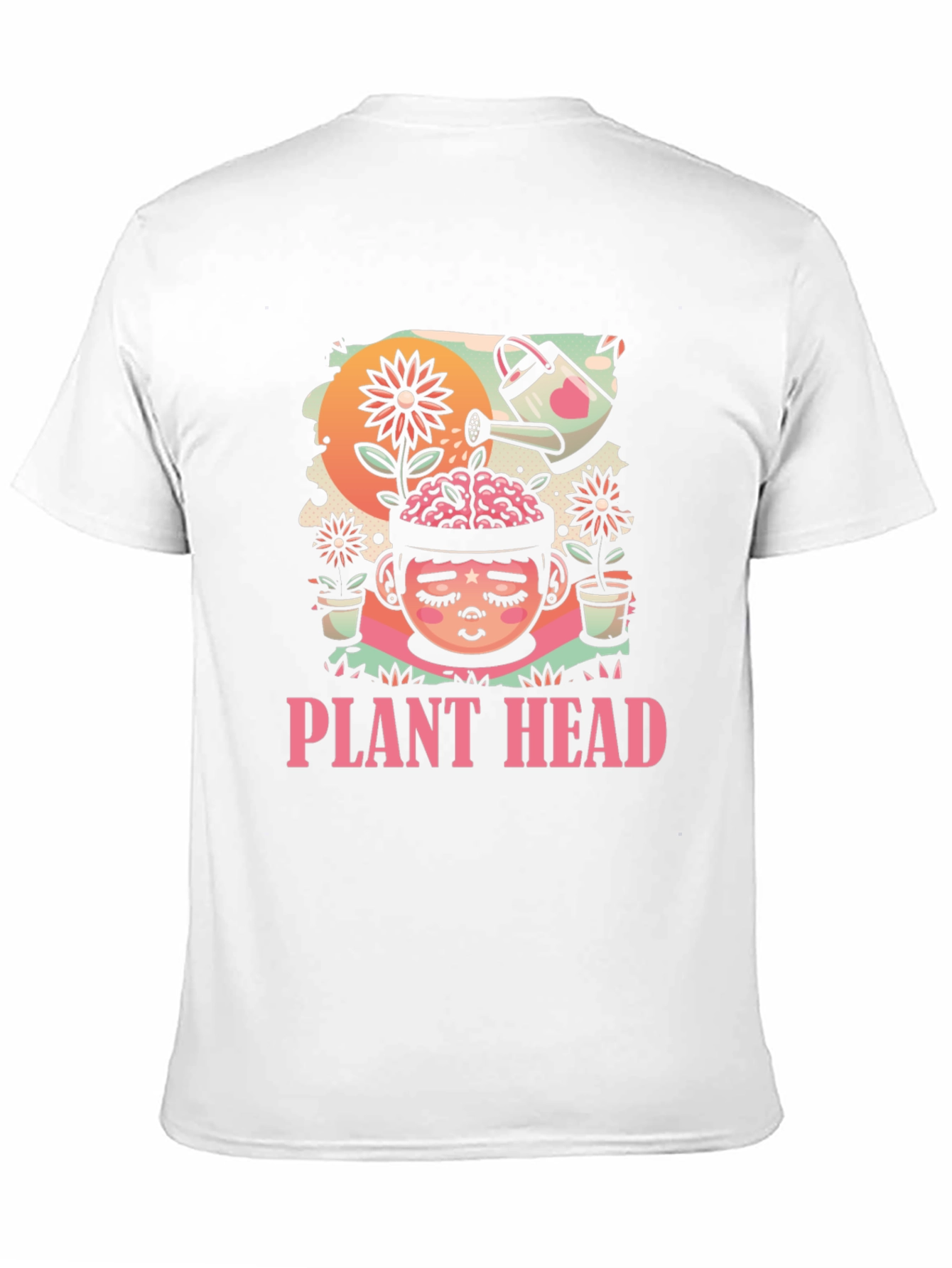 Plant Head Graphic Tee - Unique Nature Inspired Design