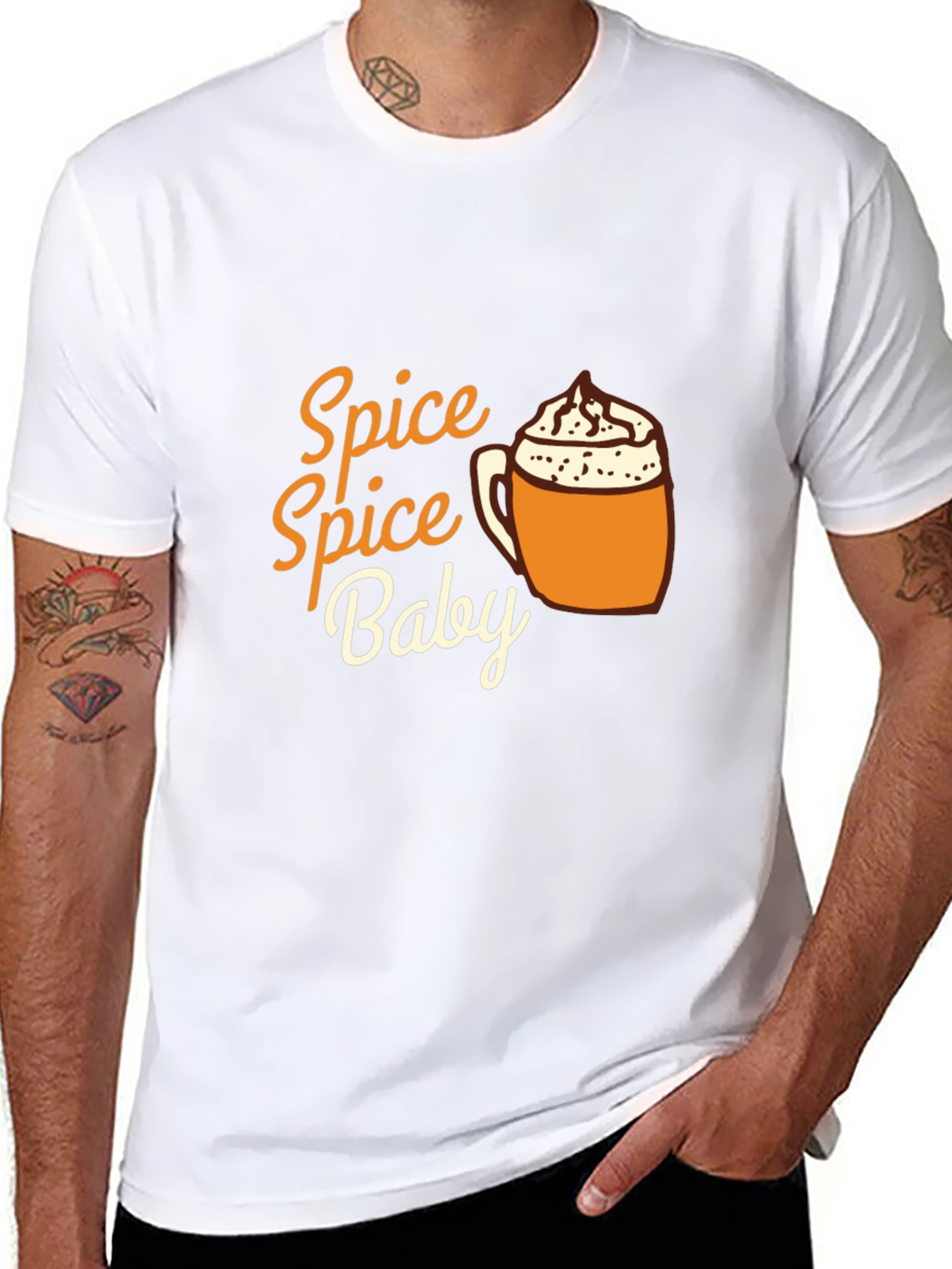 Spice Spice Baby Tee - Pumpkin Latte Season
