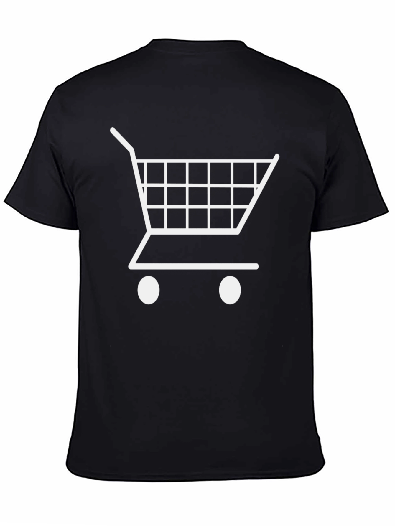 Shopping Cart Graphic T-Shirt - Black