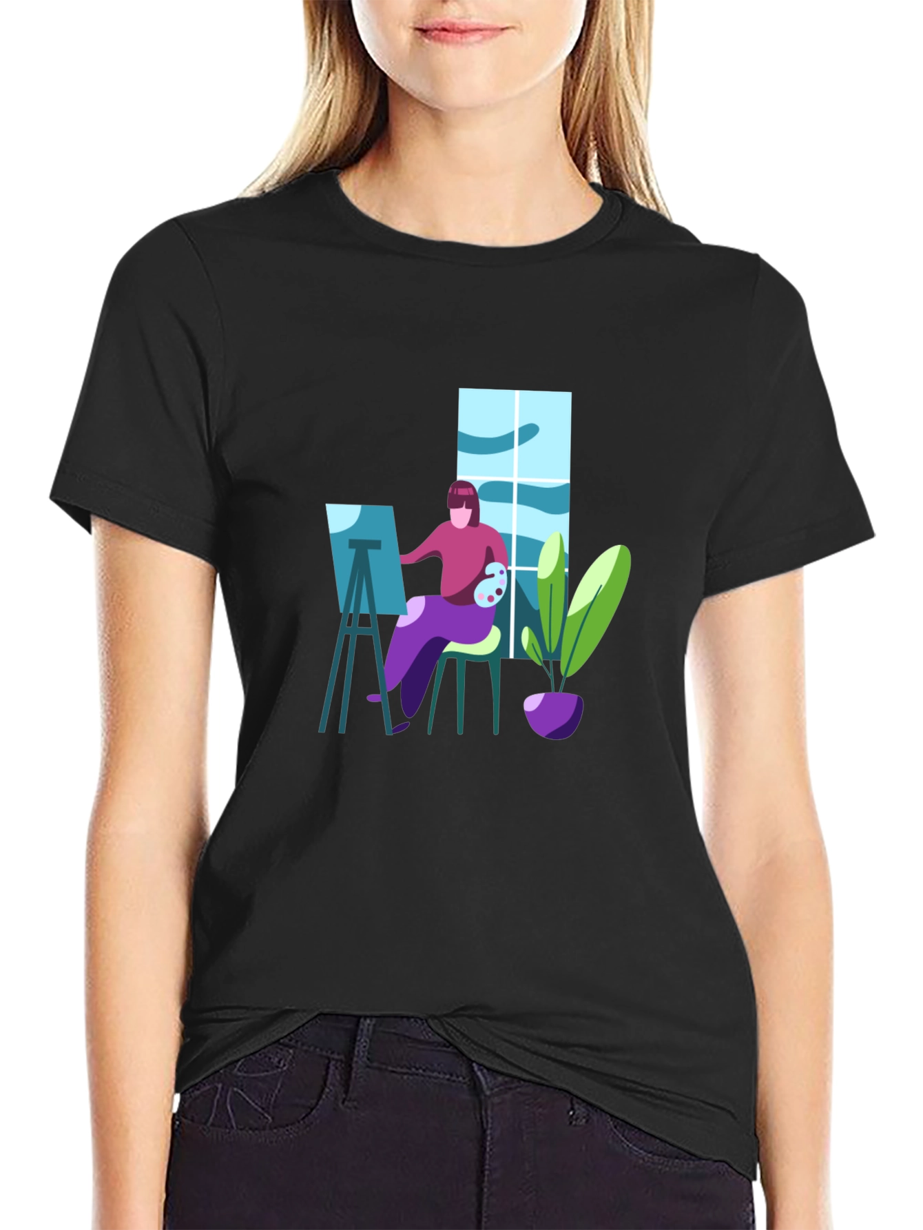 Artist Graphic T-Shirt - Painter Design Tee
