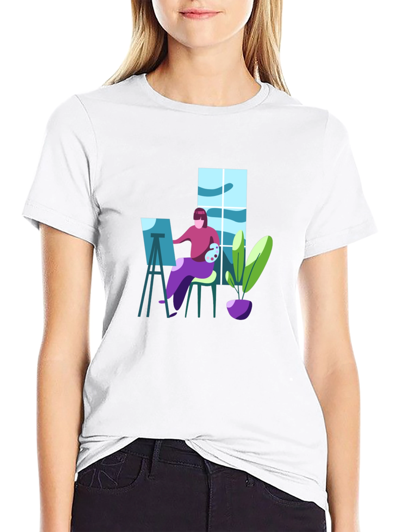 Artist Graphic T-Shirt - Painter Design Tee