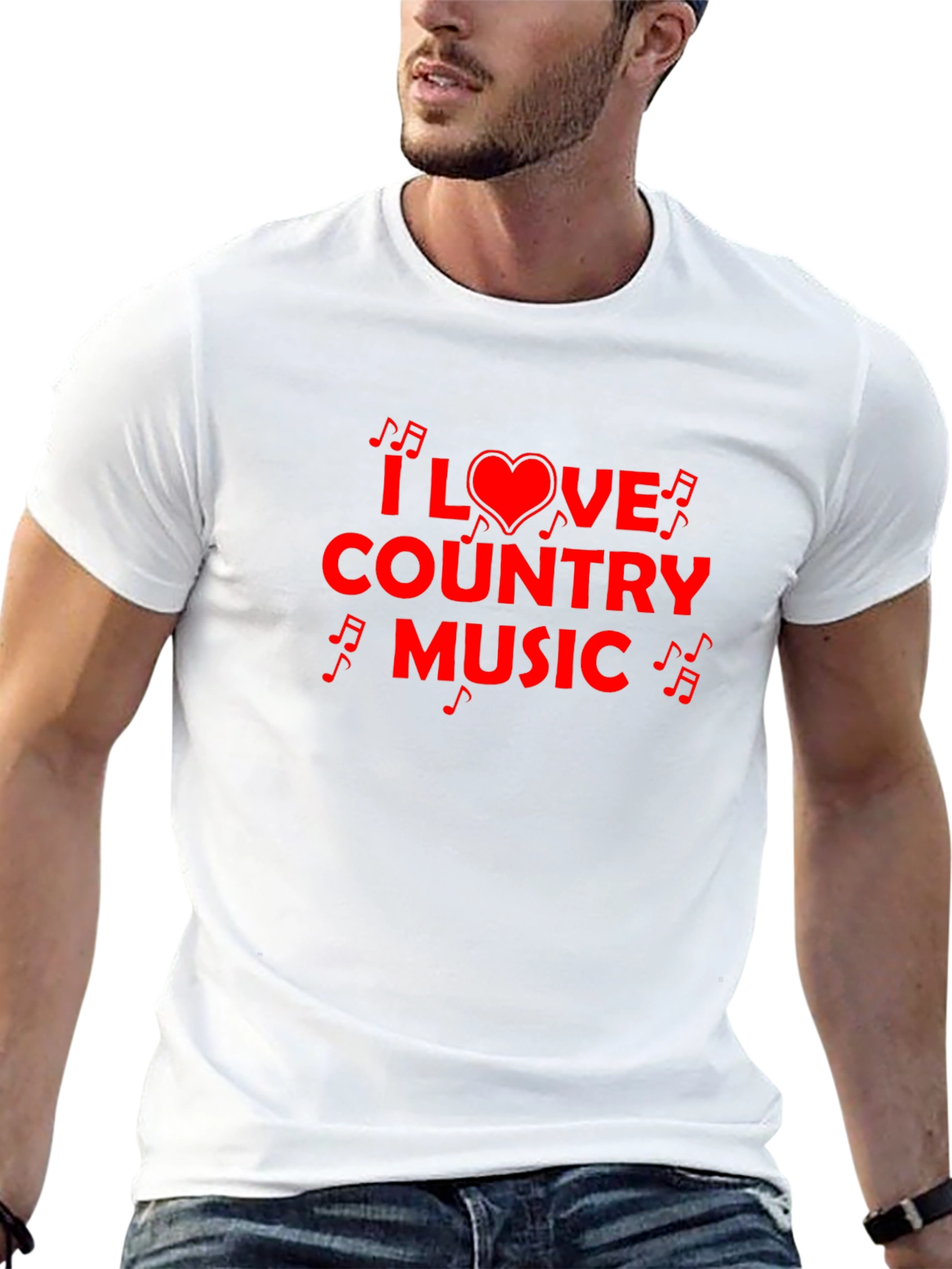I Love Country Music Graphic Tee