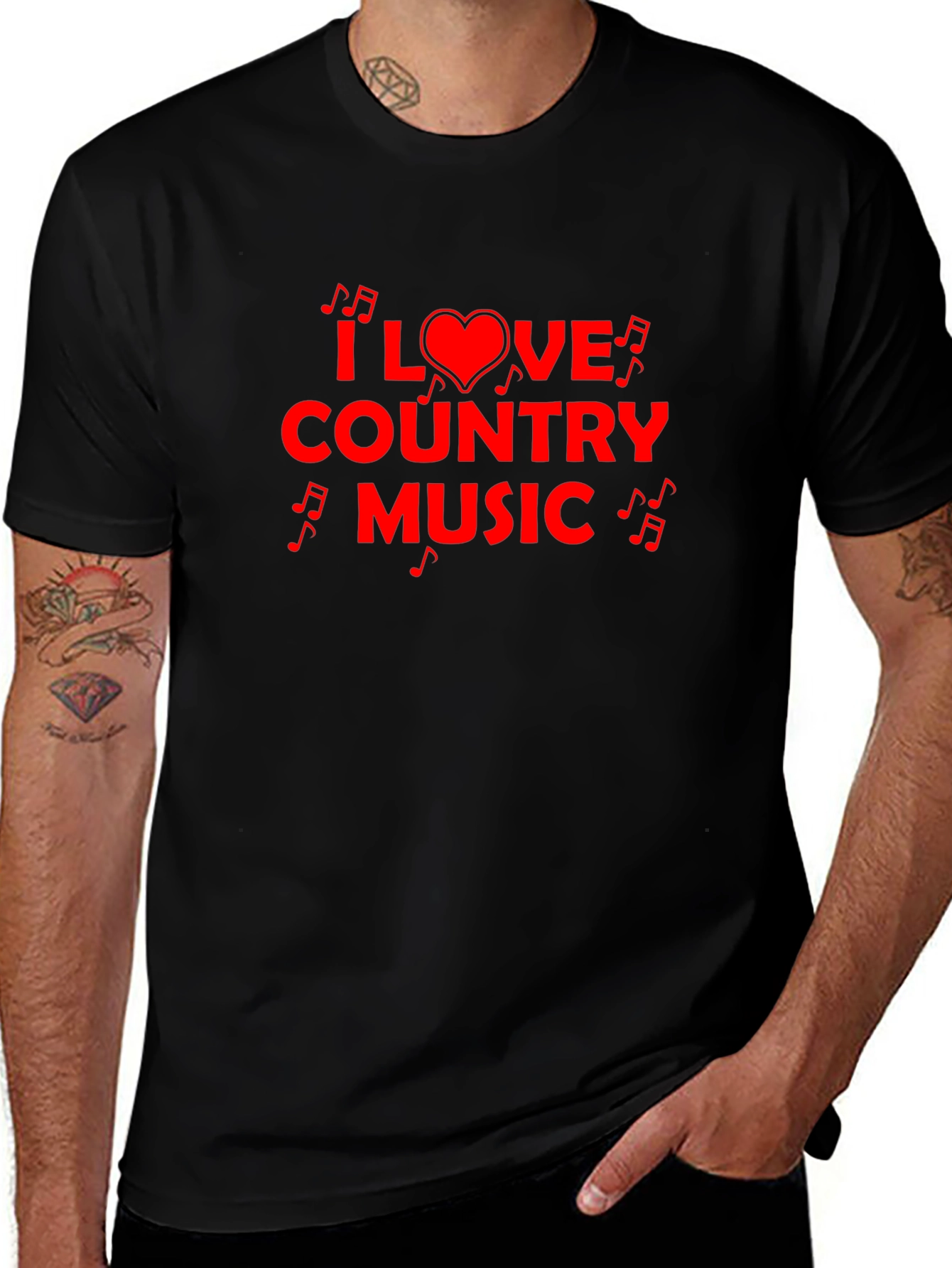 I Love Country Music Graphic Tee