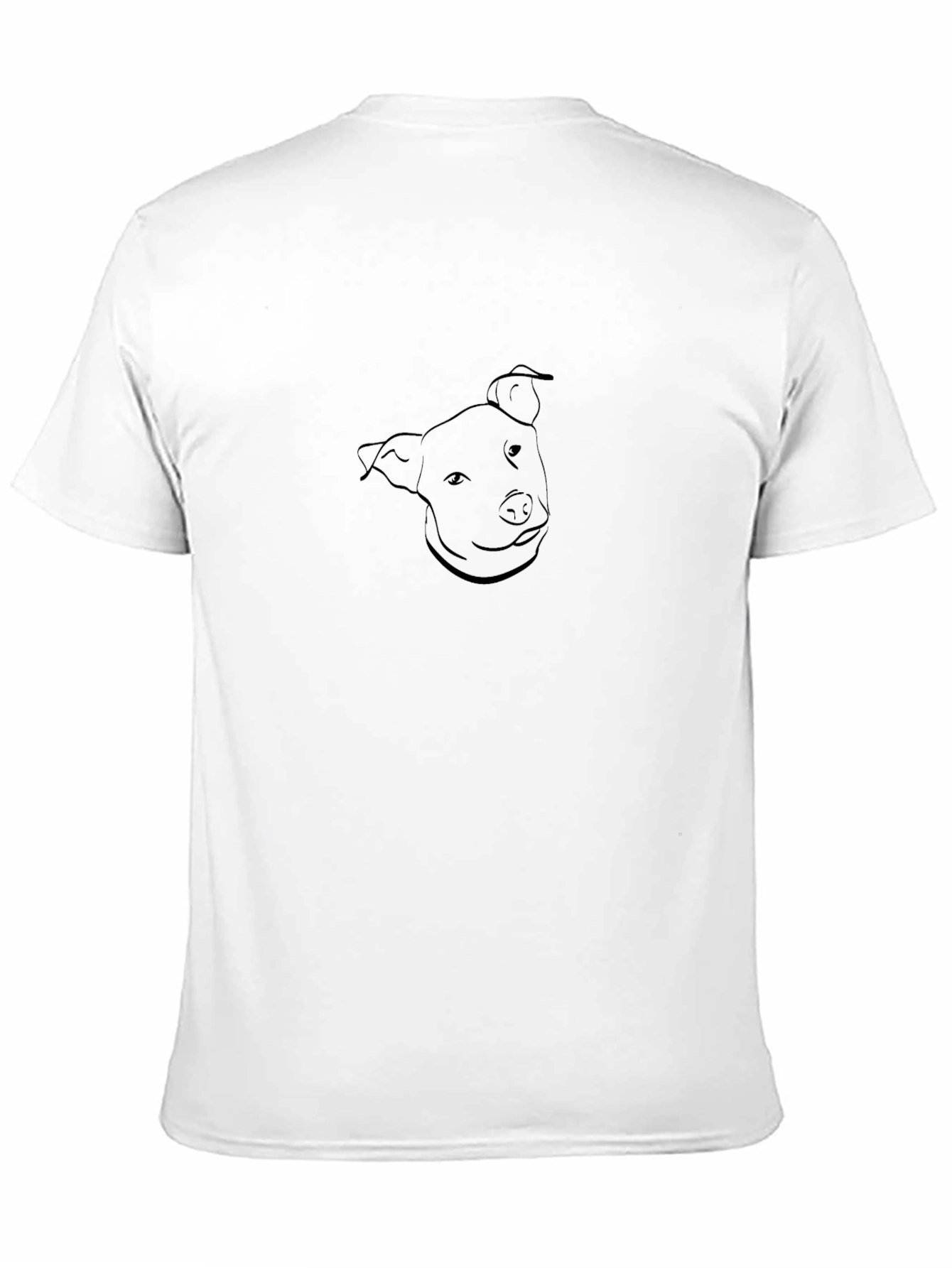 Dog Graphic Black T-Shirt - Minimalist Design