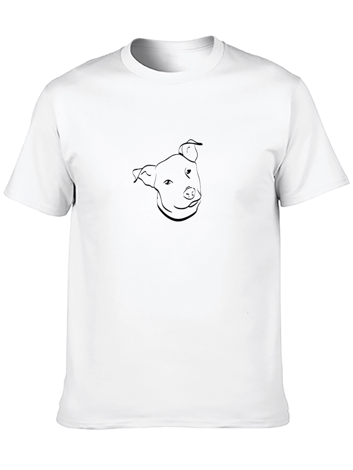 Dog Graphic Black T-Shirt - Minimalist Design