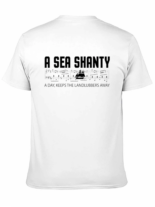 A Sea Shanty Black Graphic T-Shirt