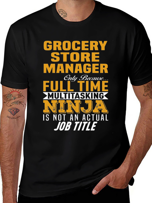 Grocery Store Manager Ninja T-Shirt