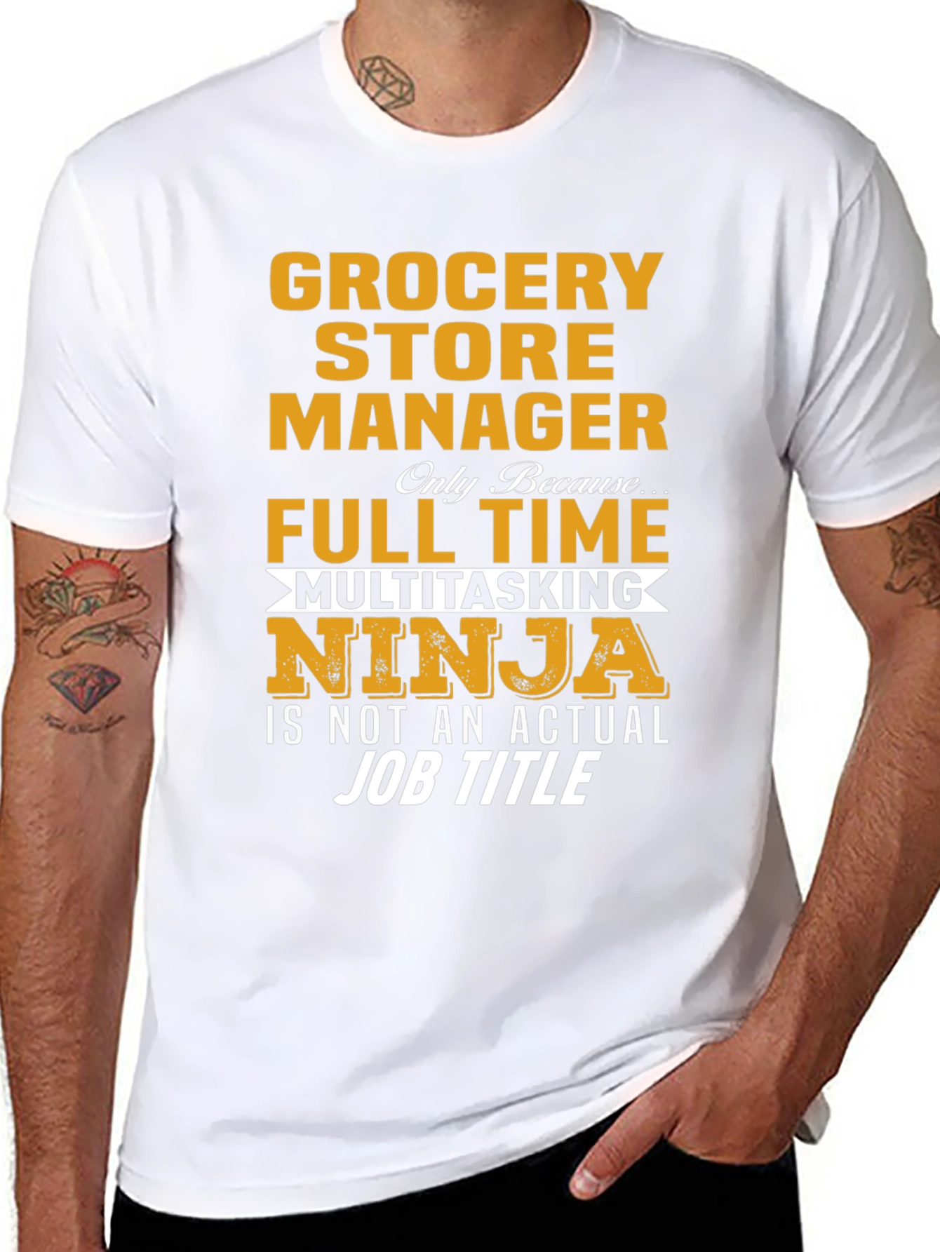 Grocery Store Manager Ninja T-Shirt