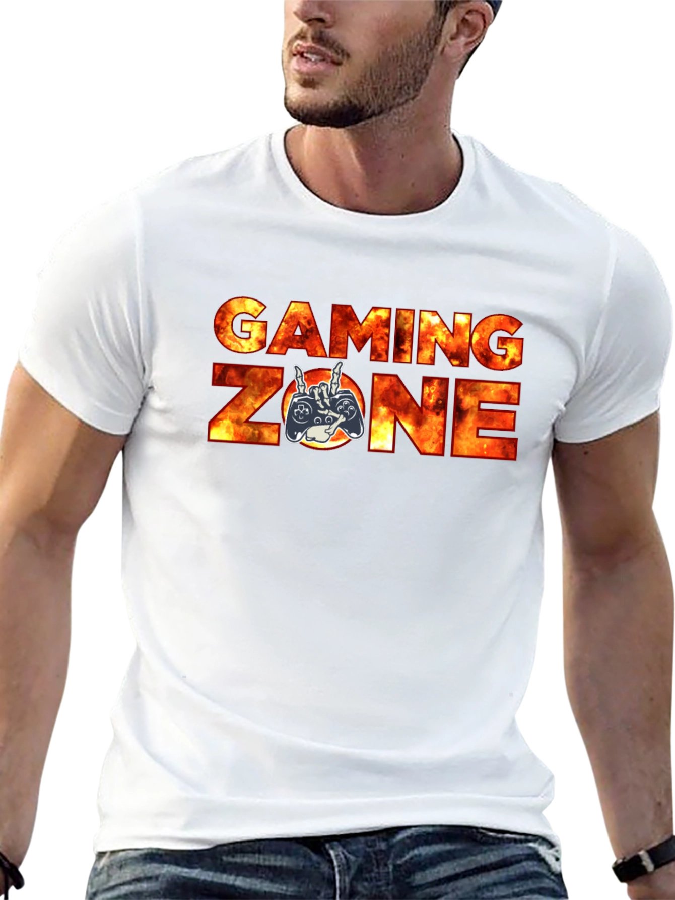 Gaming Zone Black Graphic T-Shirt
