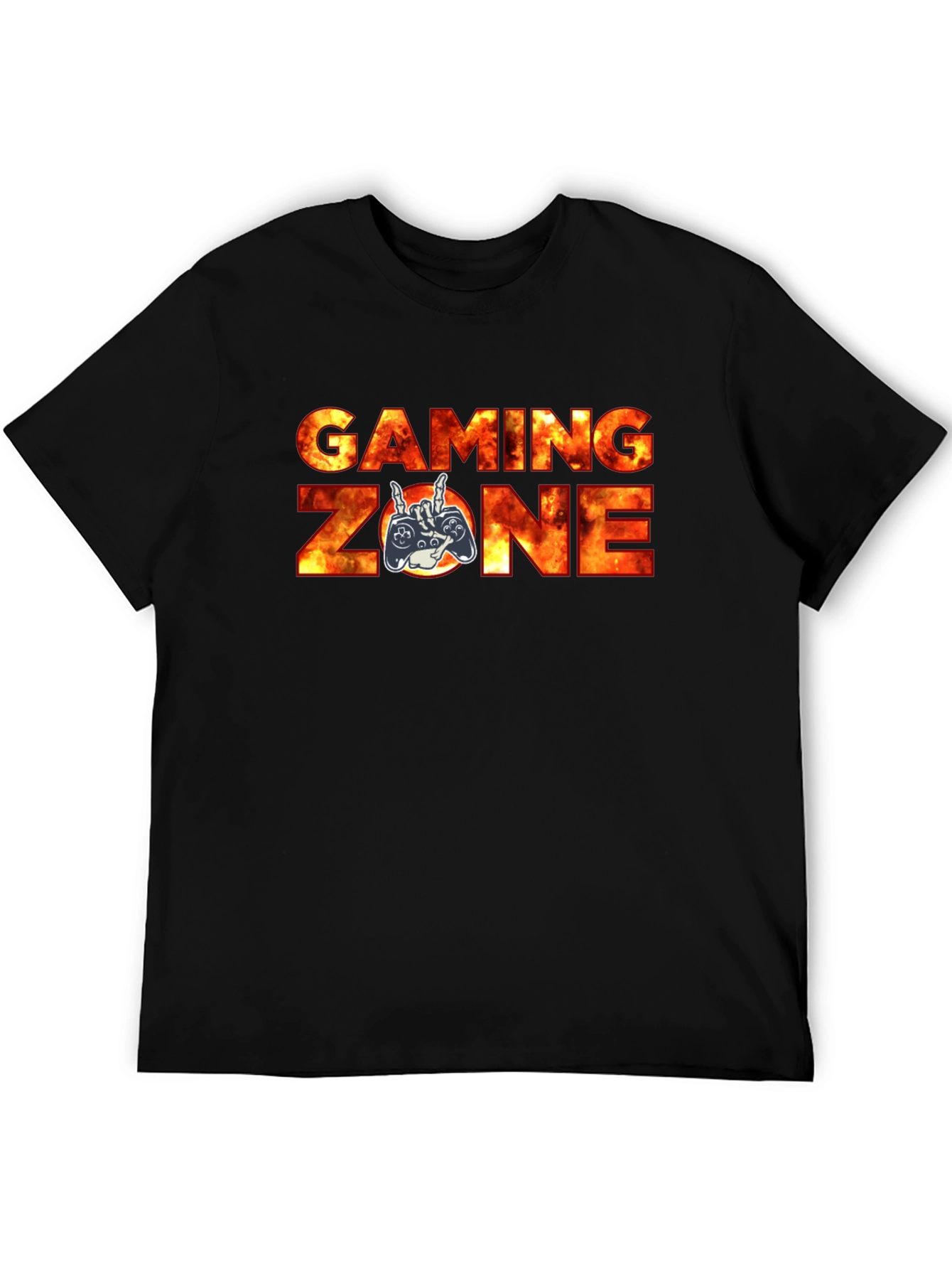 Gaming Zone Black Graphic T-Shirt