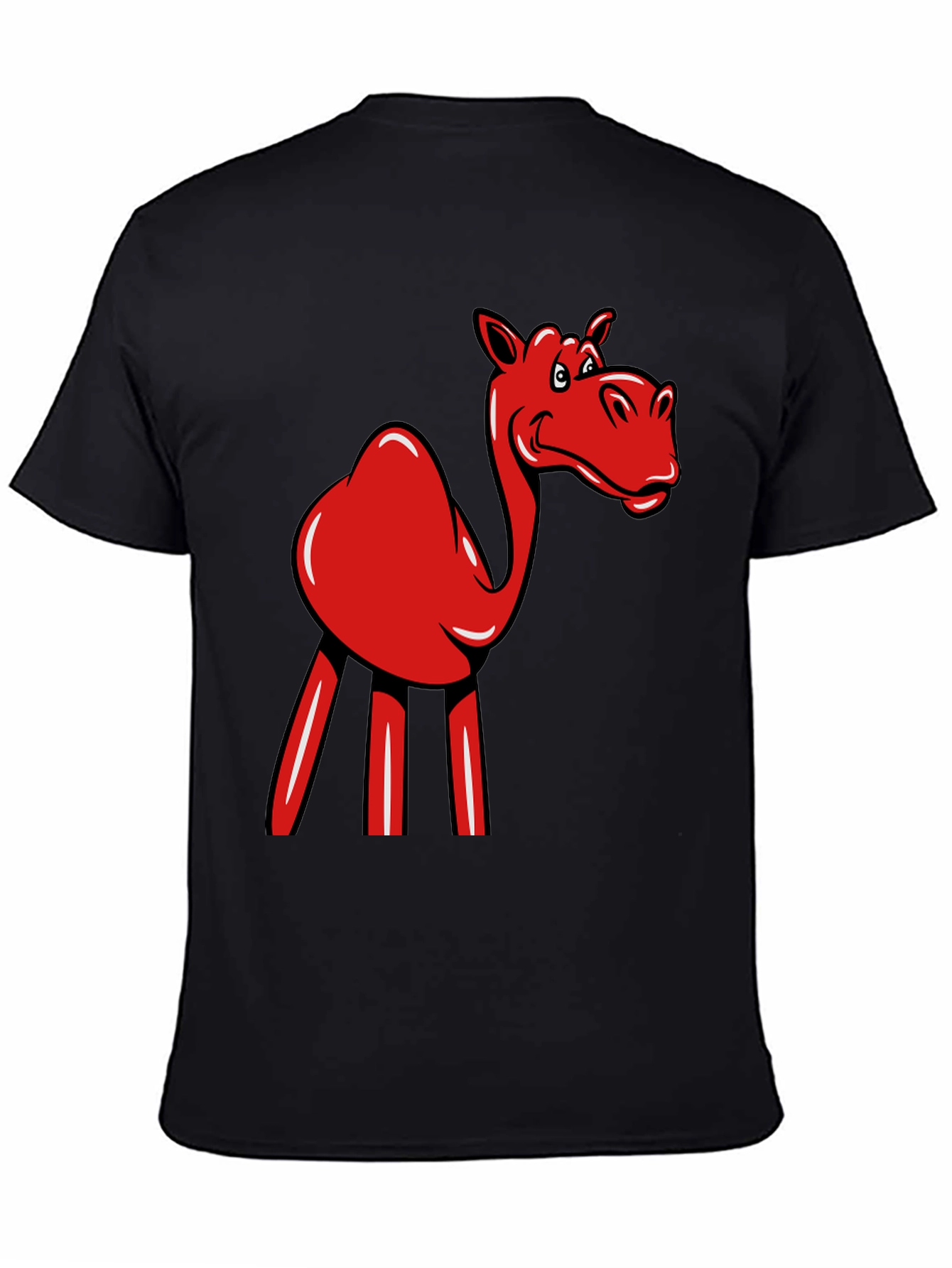 Red Camel Graphic Tee - Novelty Fun Shirt