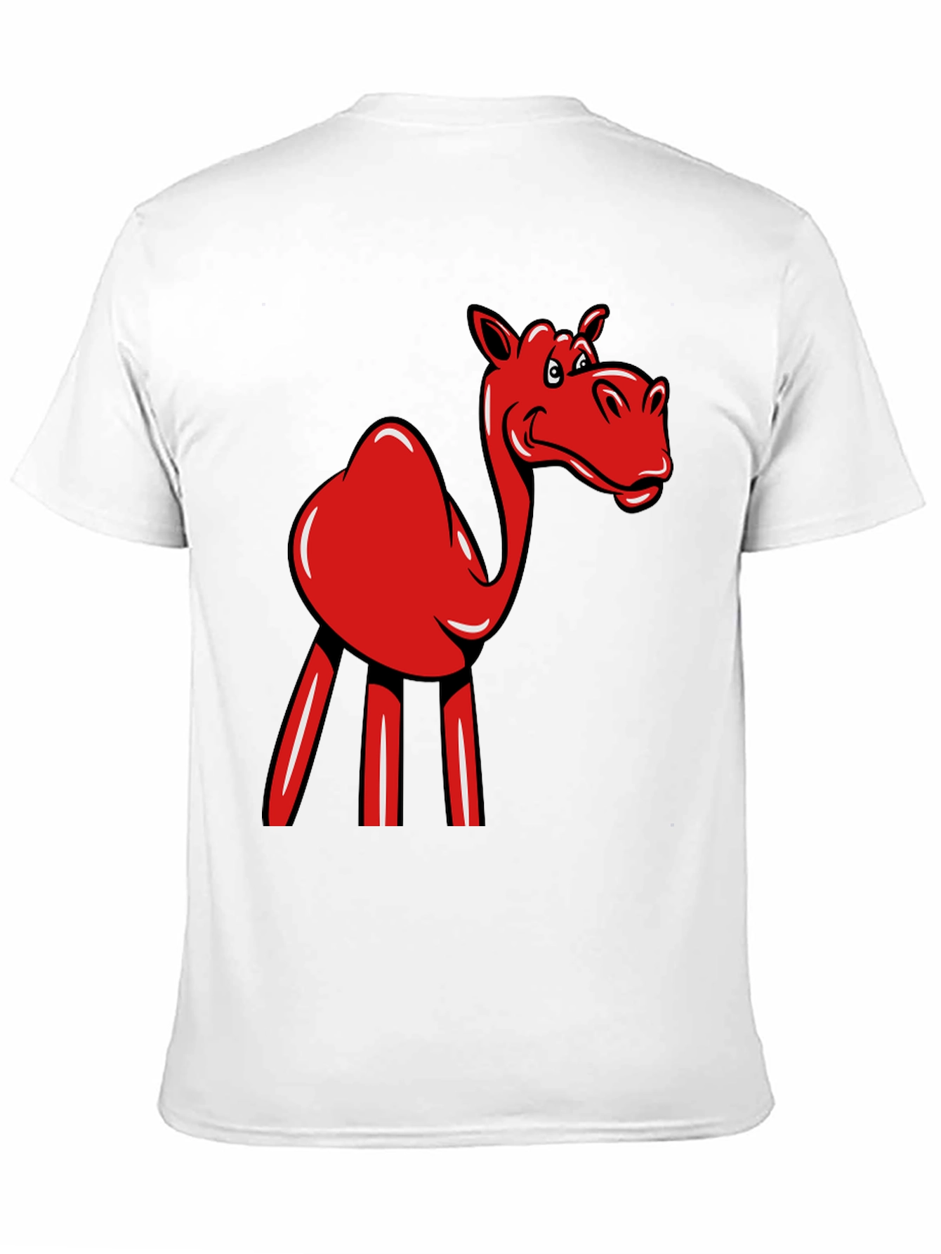 Red Camel Graphic Tee - Novelty Fun Shirt