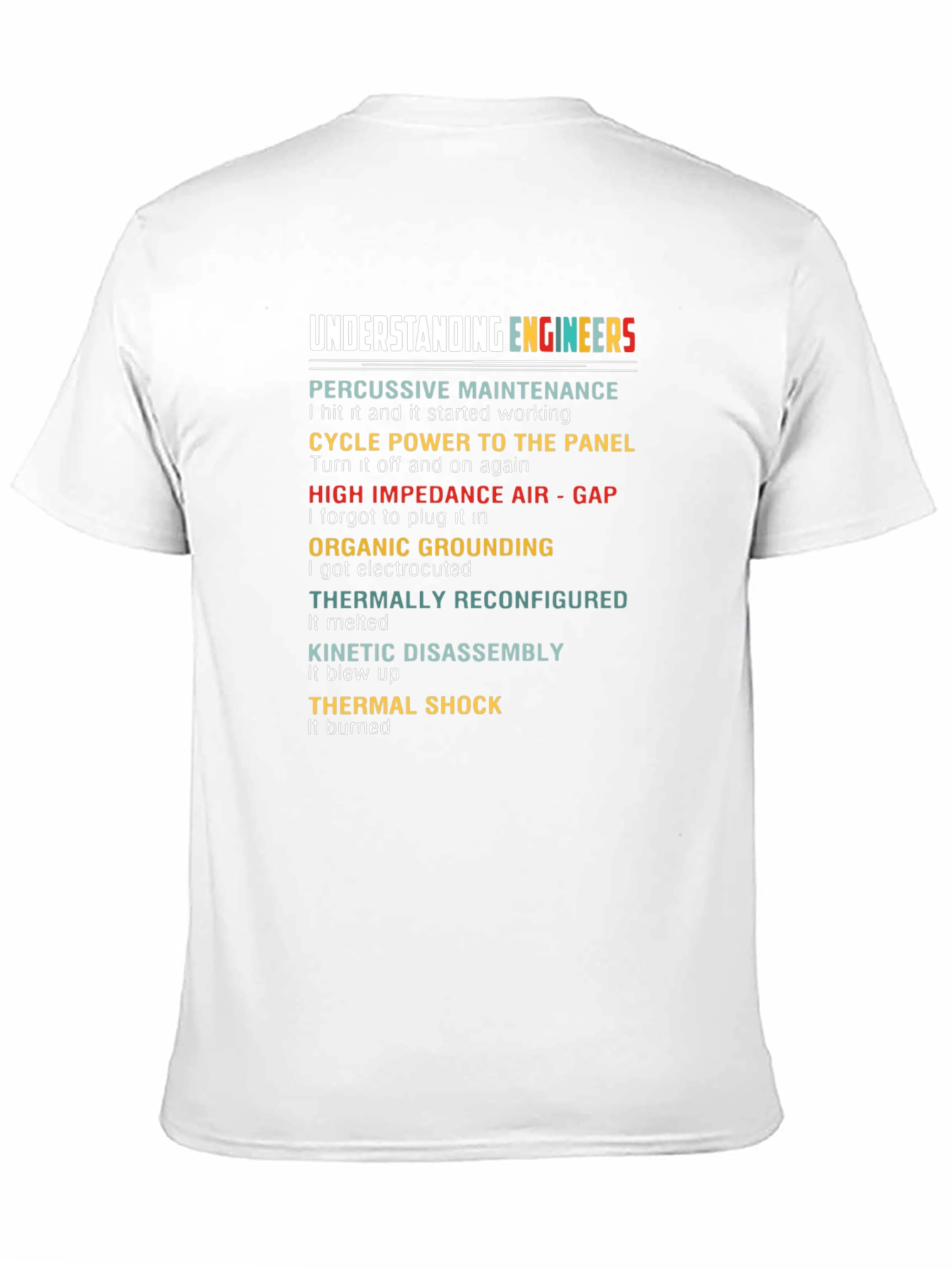 Understanding Engineers Black Humor T-Shirt