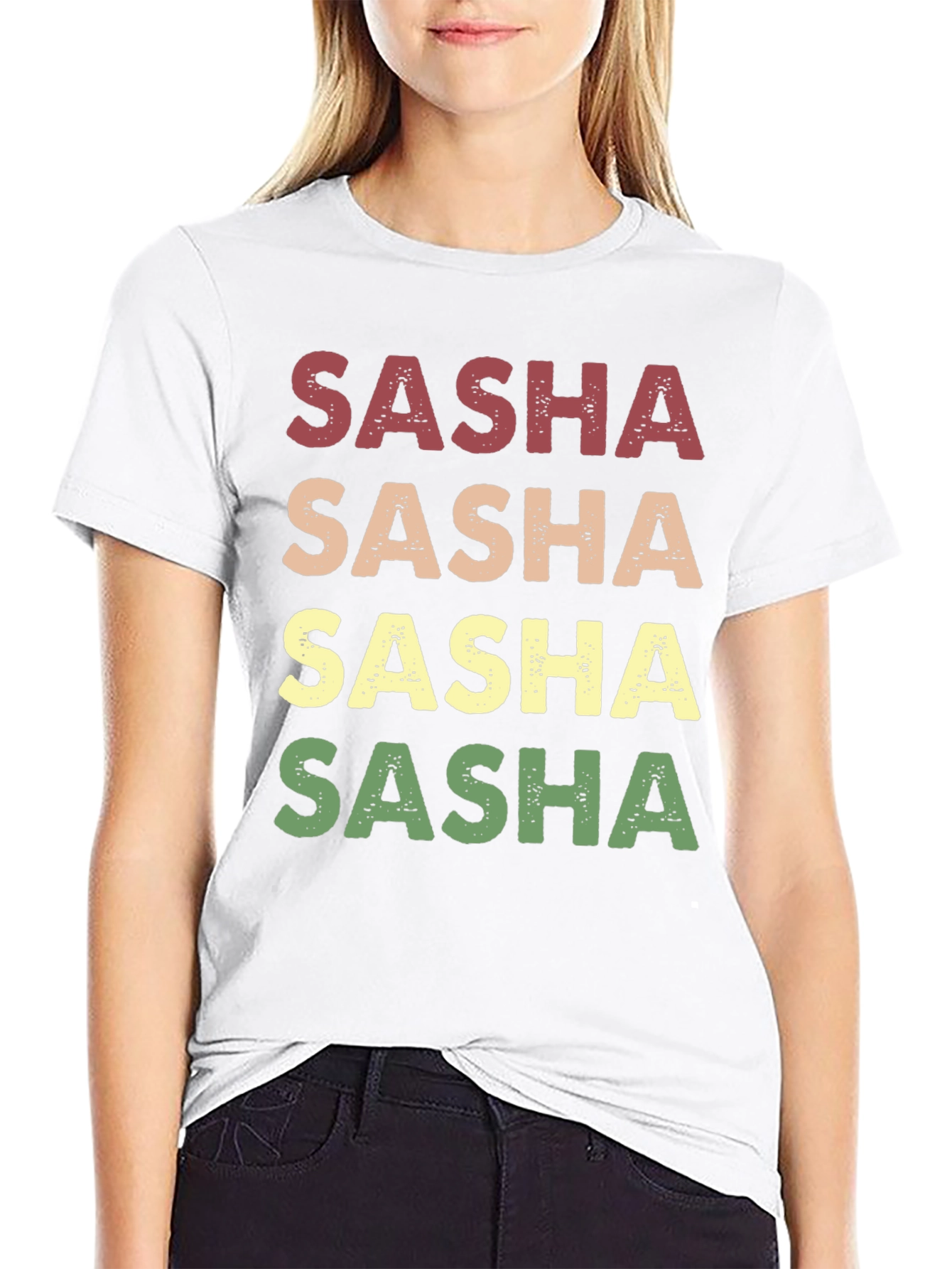 Sasha Retro Name T-Shirt