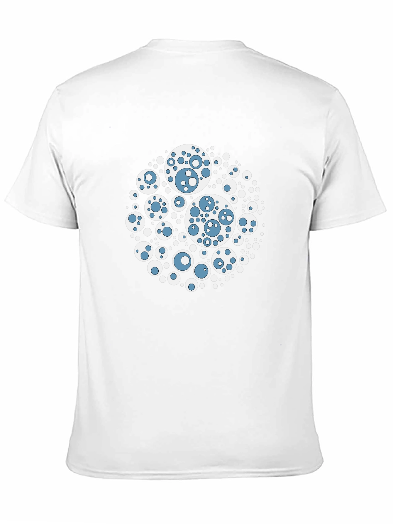 Abstract Circle Design Black T-Shirt