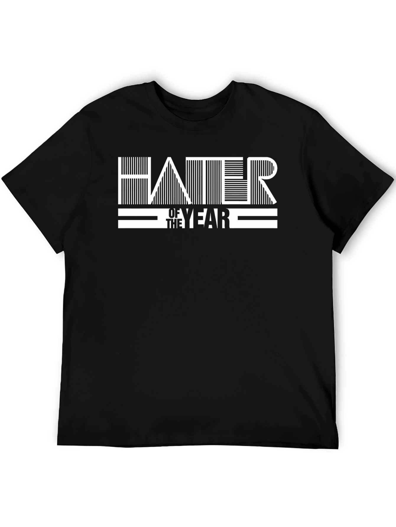 Hater of the Year Black Graphic T-Shirt