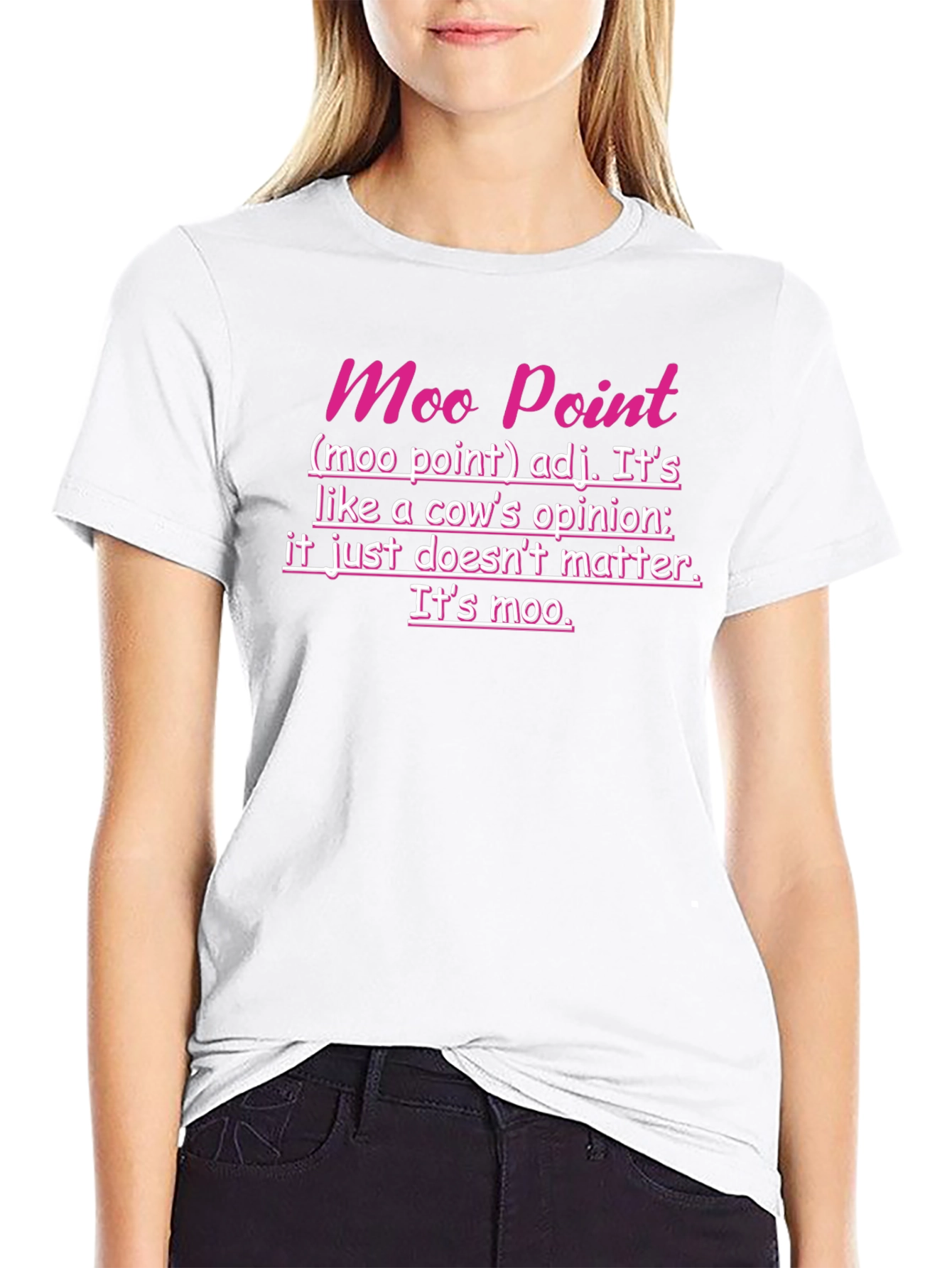 Moo Point Funny Graphic T-Shirt