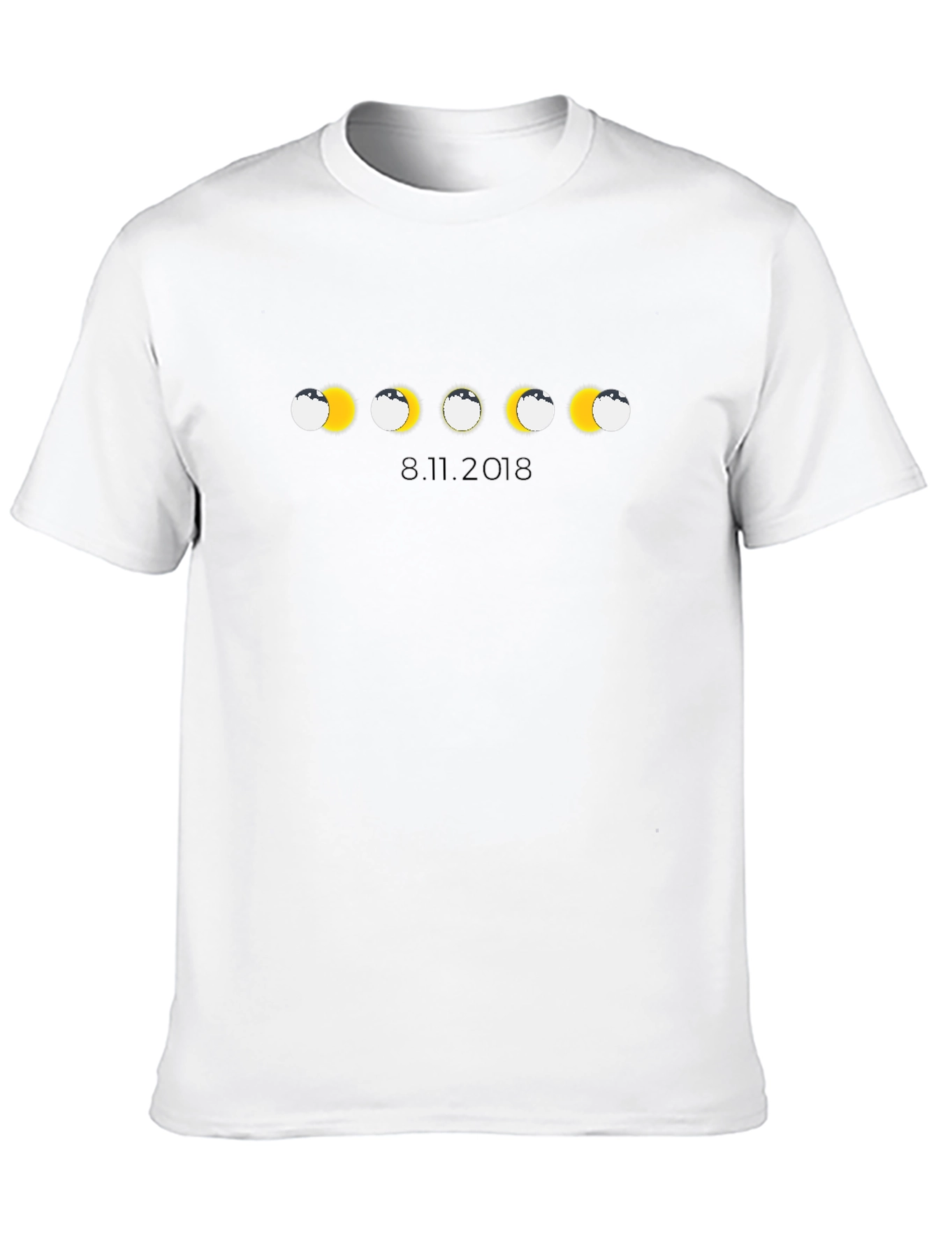 Solar Eclipse Graphic Black T-Shirt - 8.11.2018