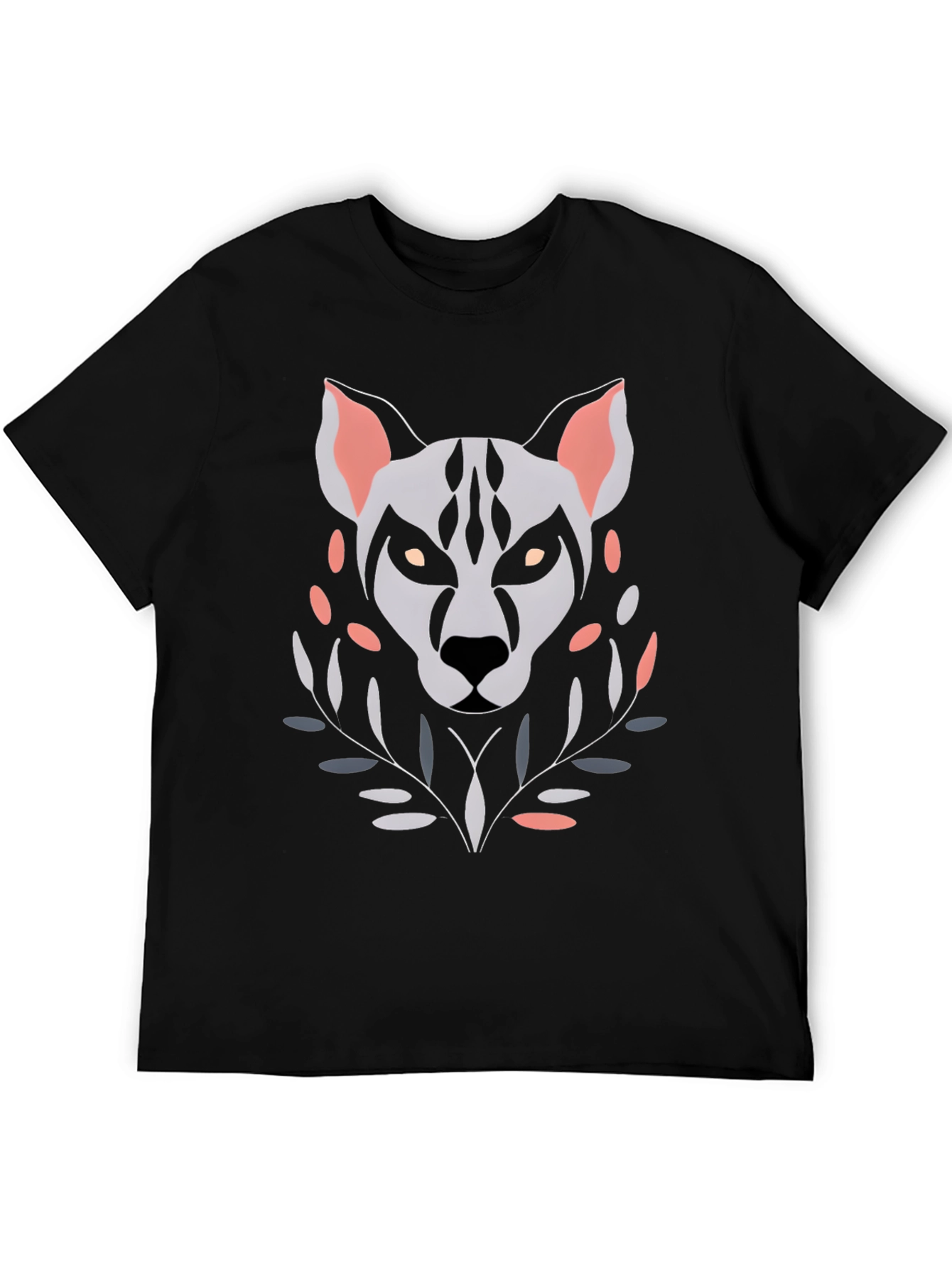 Abstract Wolf Graphic T-Shirt - Unique Art Tee