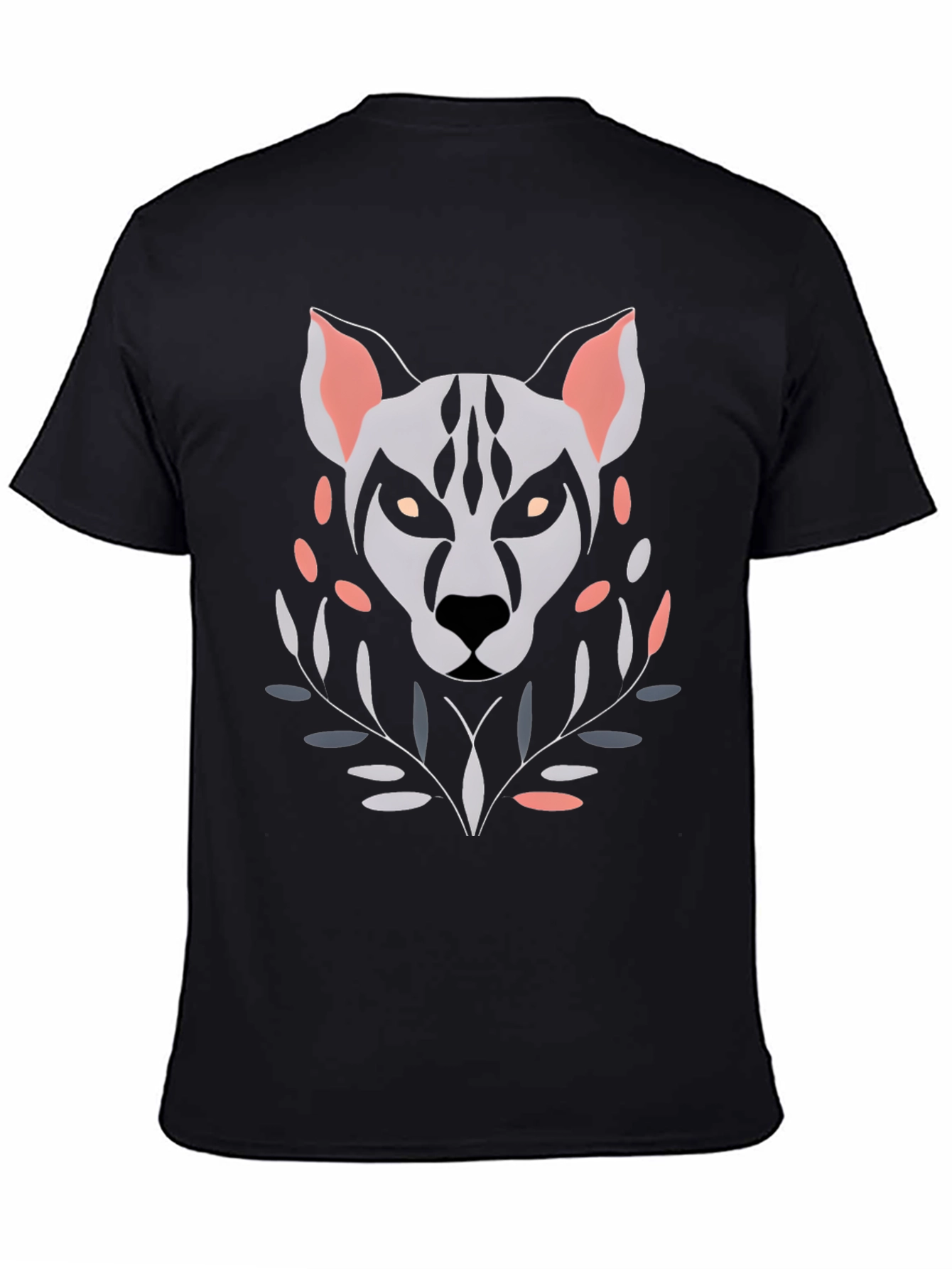 Abstract Wolf Graphic T-Shirt - Unique Art Tee