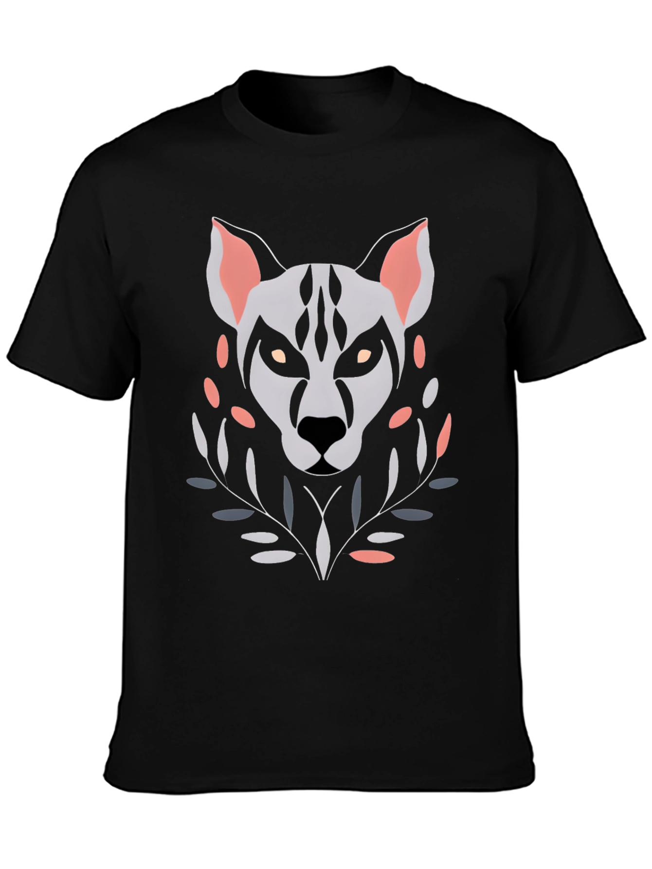 Abstract Wolf Graphic T-Shirt - Unique Art Tee